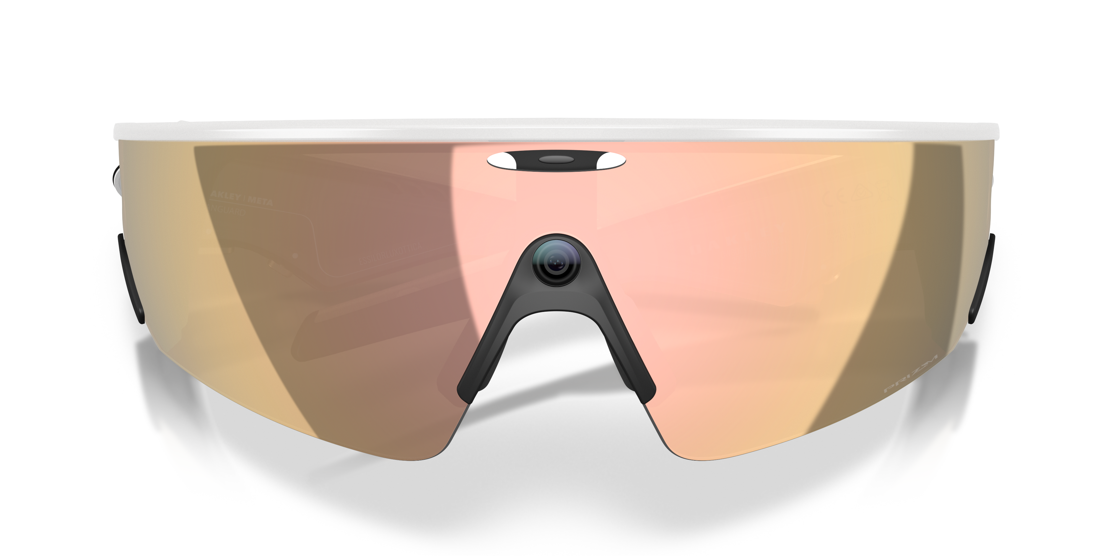 Oakley Meta Vanguard Unisex Rectangle Prizm Sunglasses - White Frame