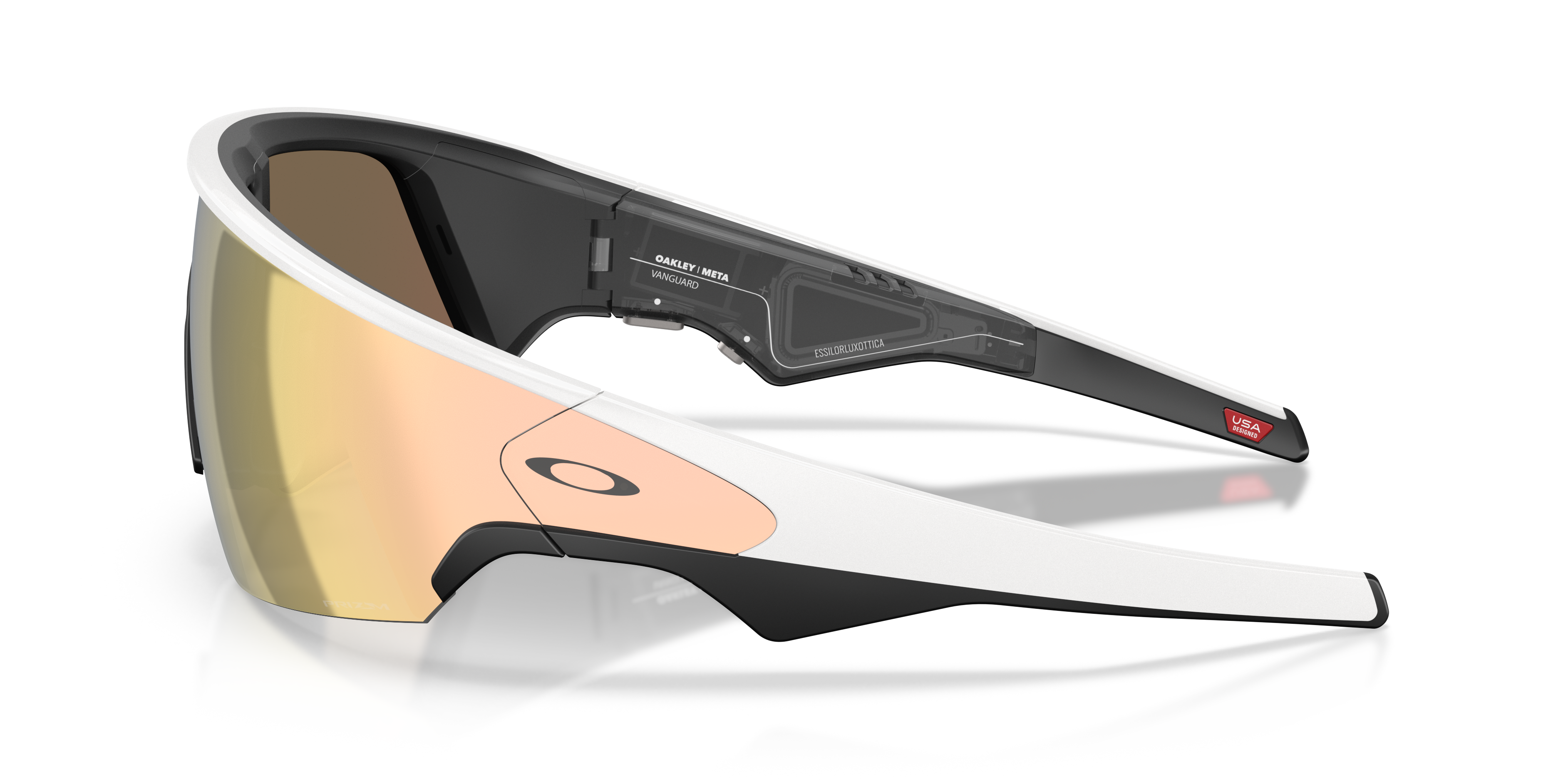 Oakley | Meta Meta Vanguard Unisex Rectangle Prizm Sunglasses - White Frame