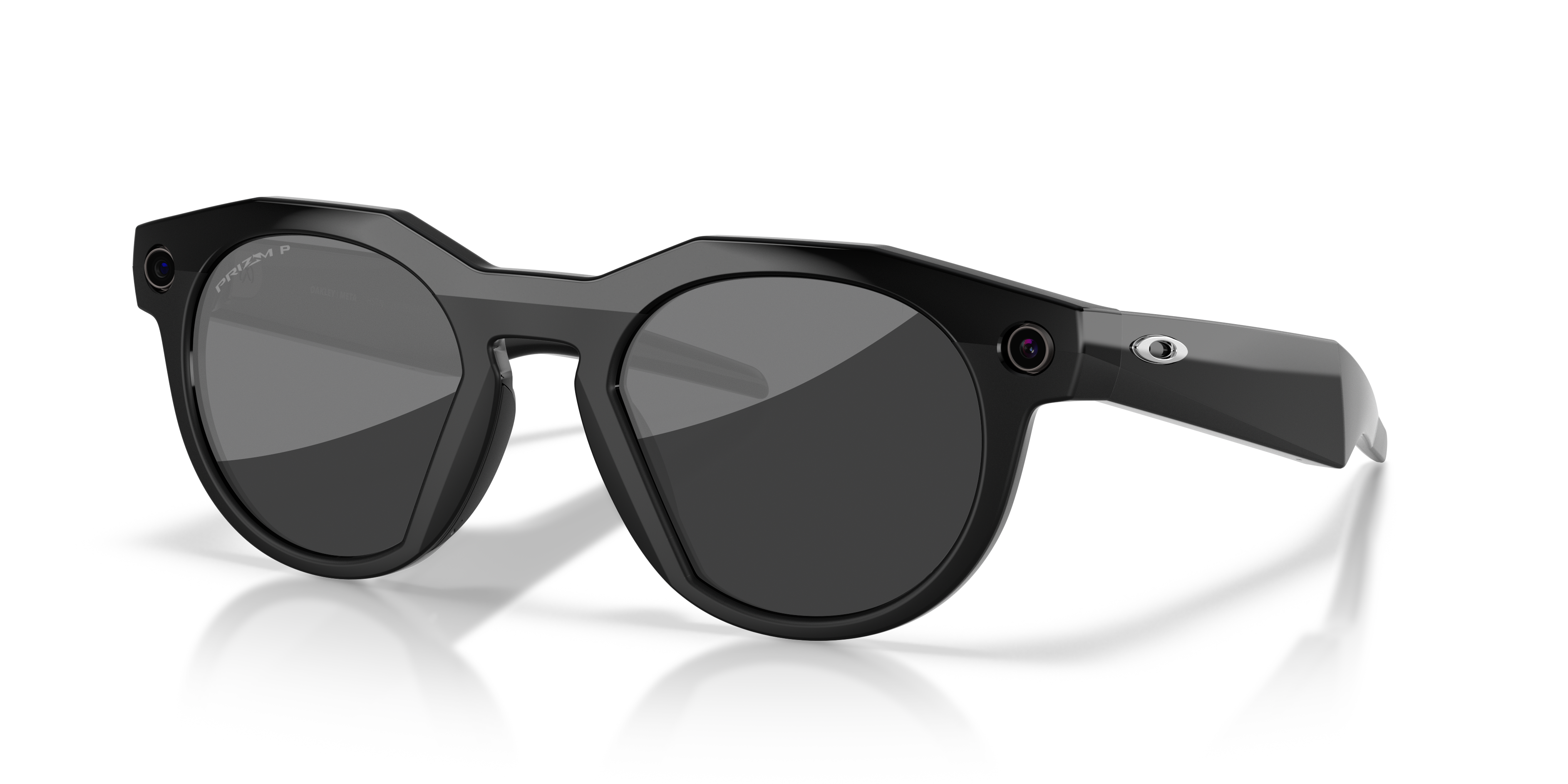 Oakley | Meta Meta HSTN Unisex Round Prizm Sunglasses - Brown Smoke Frame