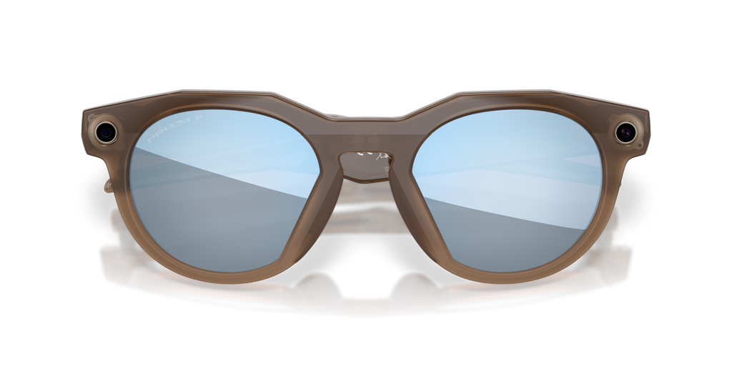 Oakley | Meta Meta HSTN Unisex Round Prizm Sunglasses - Brown Smoke Frame