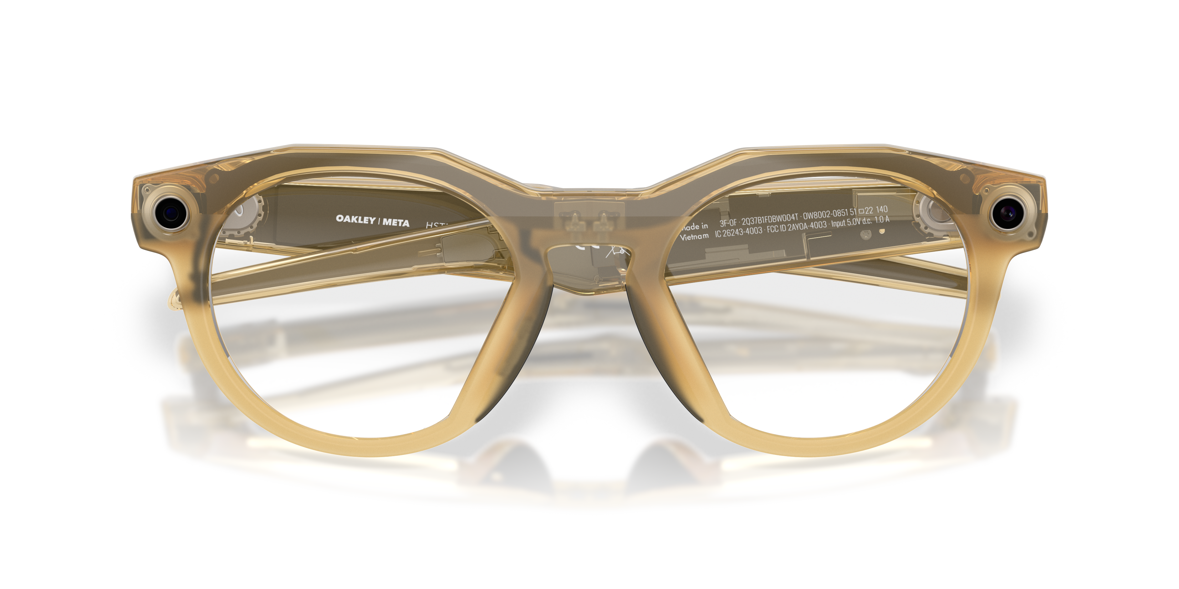 Oakley | Meta Meta HSTN Unisex Round Sunglasses - Clear Frame