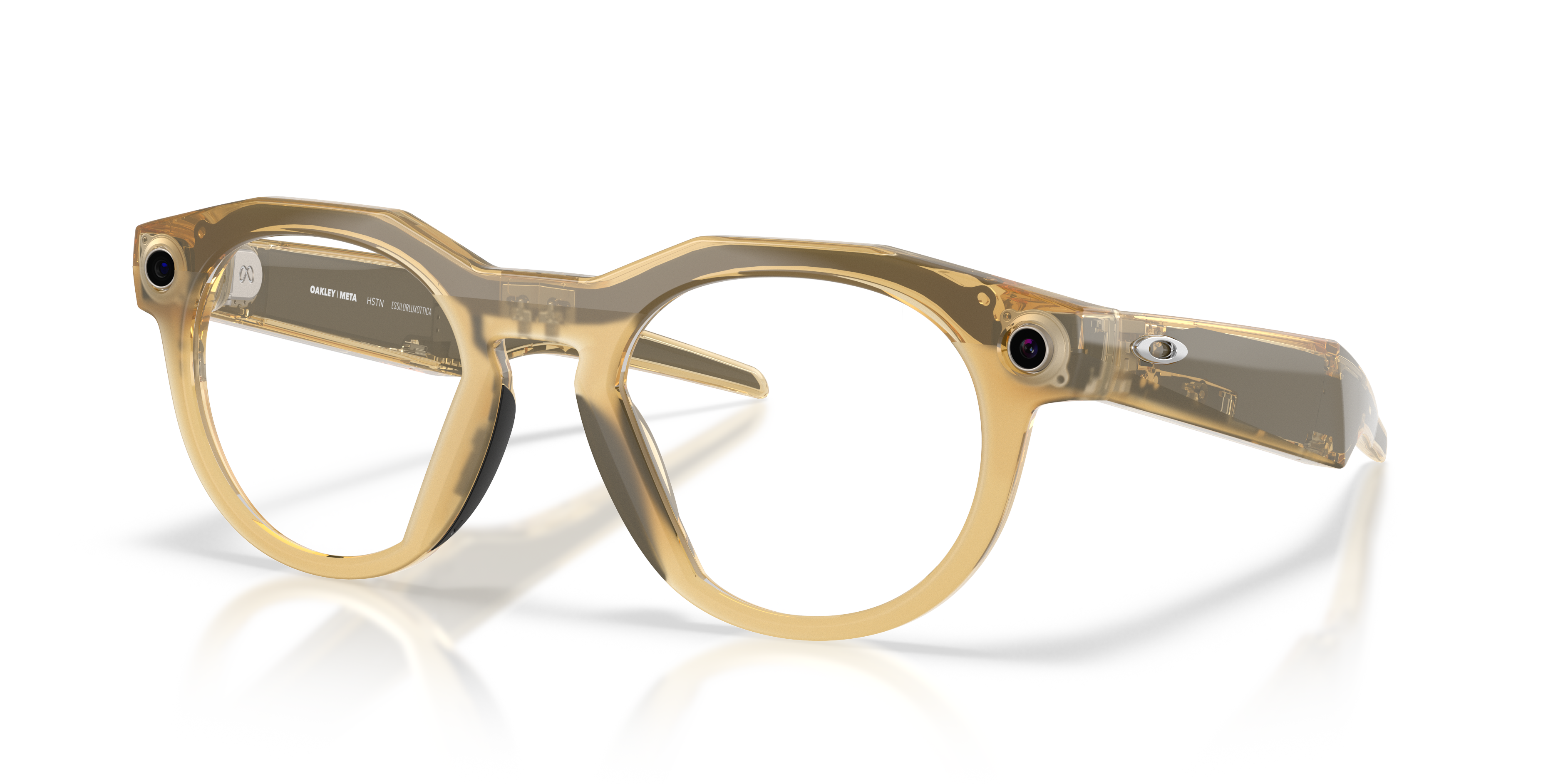Oakley | Meta Meta HSTN Unisex Round Sunglasses - Clear Frame