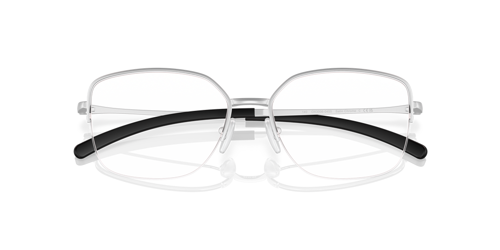 Oakley OX3006 Moonglow Women's Round Eyeglass Frames - Satin Chrome Frame