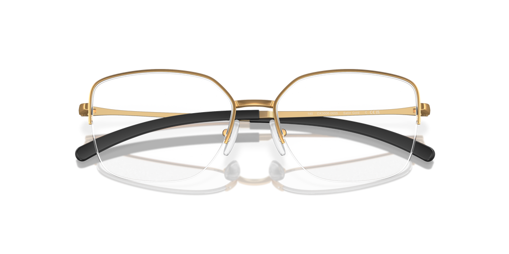 Oakley OX3006 Moonglow Women's Round Eyeglass Frames - Satin Chrome Frame