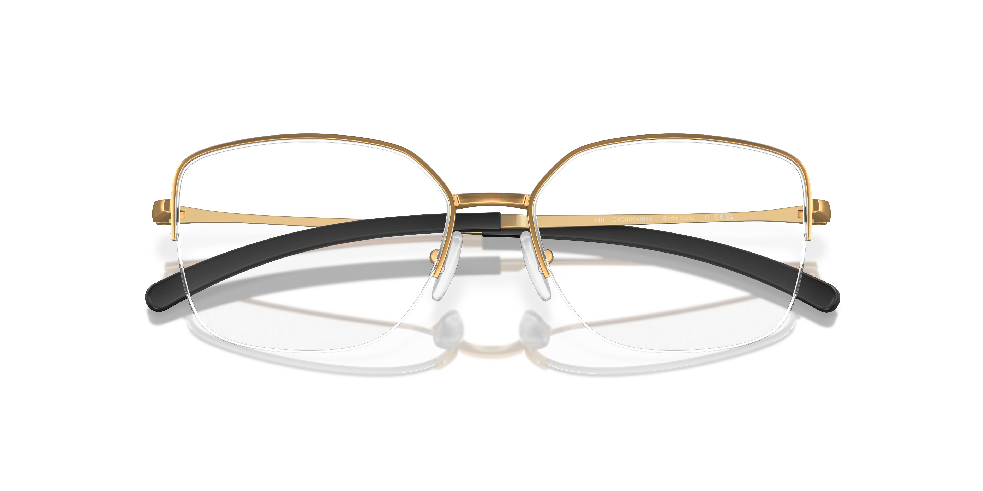 Oakley OX3006 Moonglow Women's Round Eyeglass Frames - Satin Chrome Frame