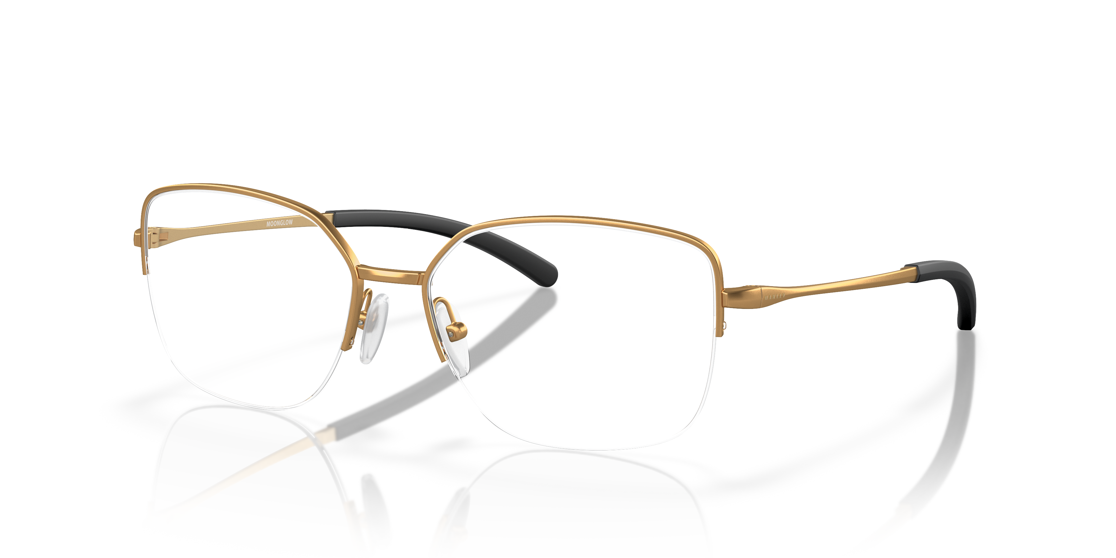 Oakley OX3006 Moonglow Women's Round Eyeglass Frames - Satin Chrome Frame