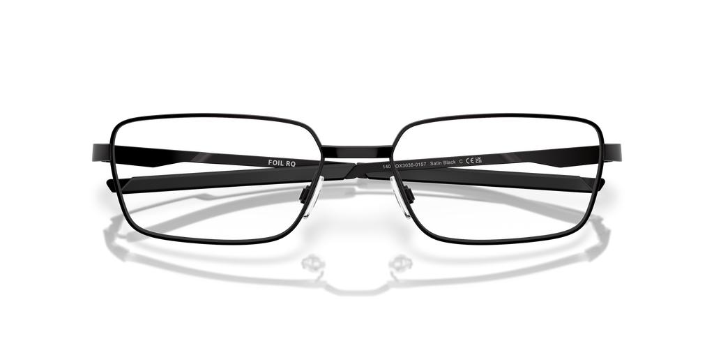 Oakley OX3036 Foil RQ Men's Rectangle Eyeglass Frames - Matte Midnight Frame