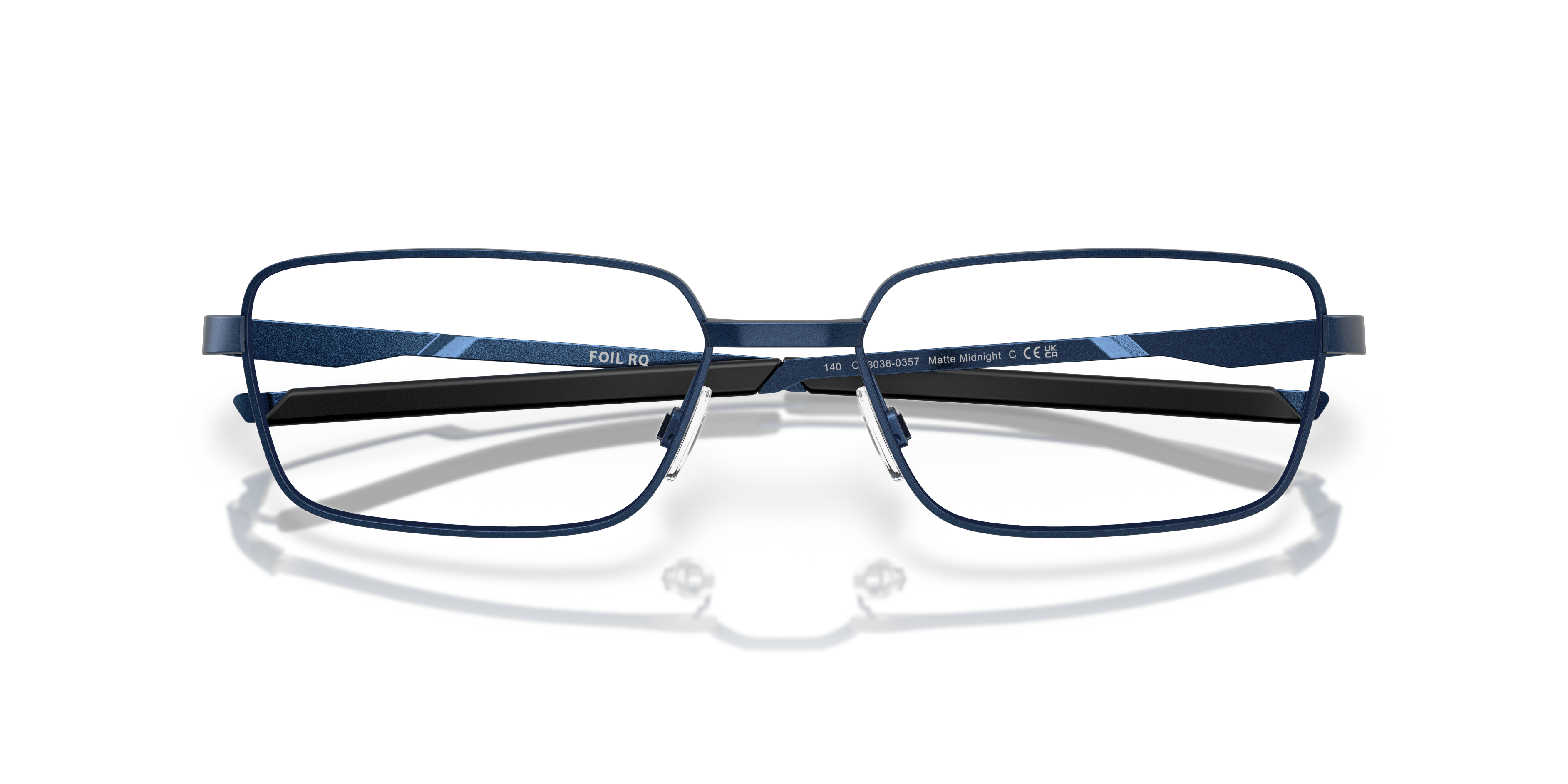 Oakley OX3036 Foil RQ Men's Rectangle Eyeglass Frames - Satin Black Frame