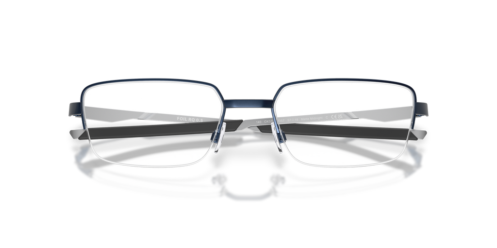 Oakley OX3100 Foil RQ 0.5 Unisex Rectangle Eyeglass Frames - Pewter Frame