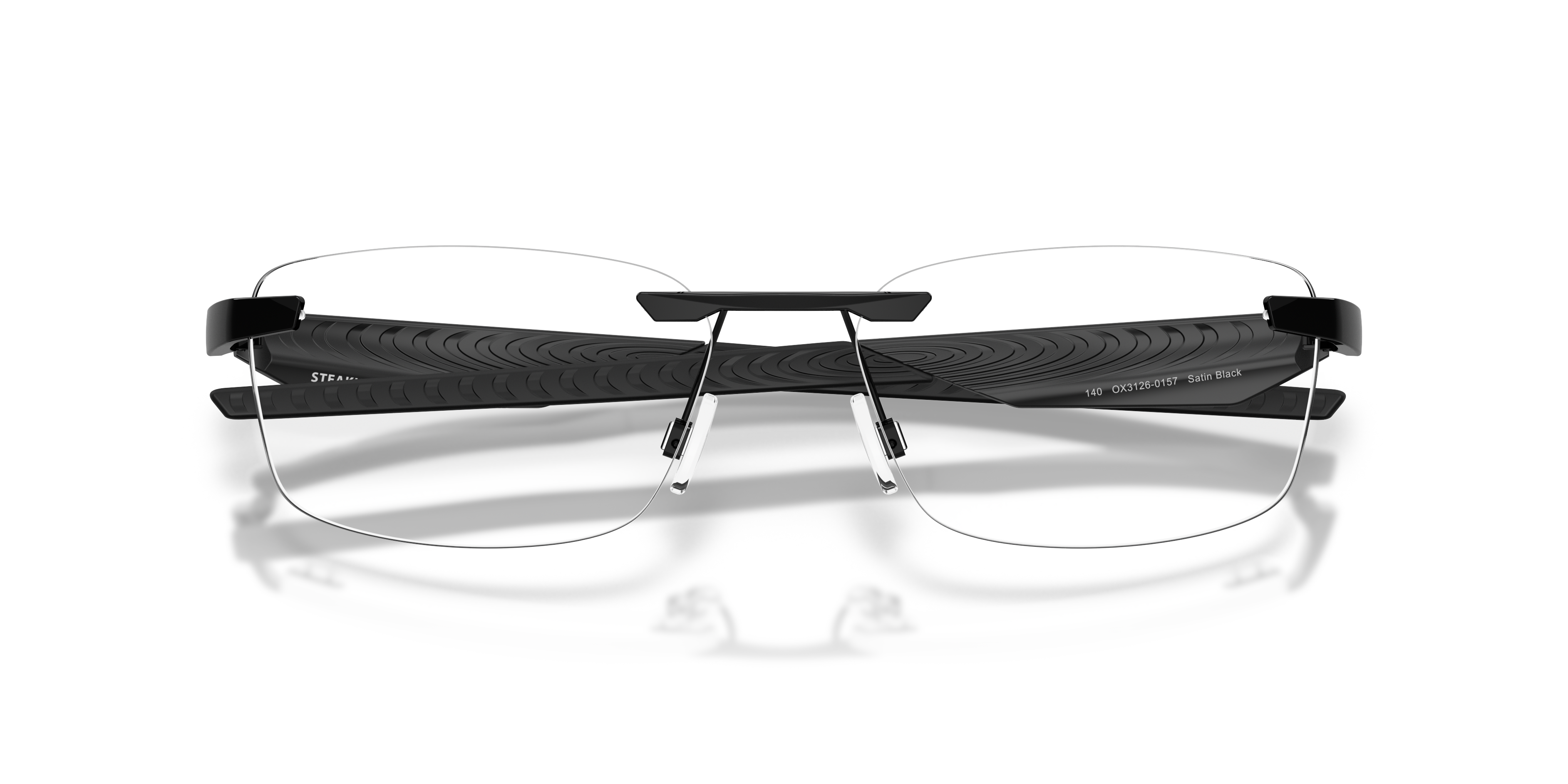 Oakley OX3126 Steakhouse 1.0 Unisex Rectangle Eyeglass Frames - Matte Midnight Frame