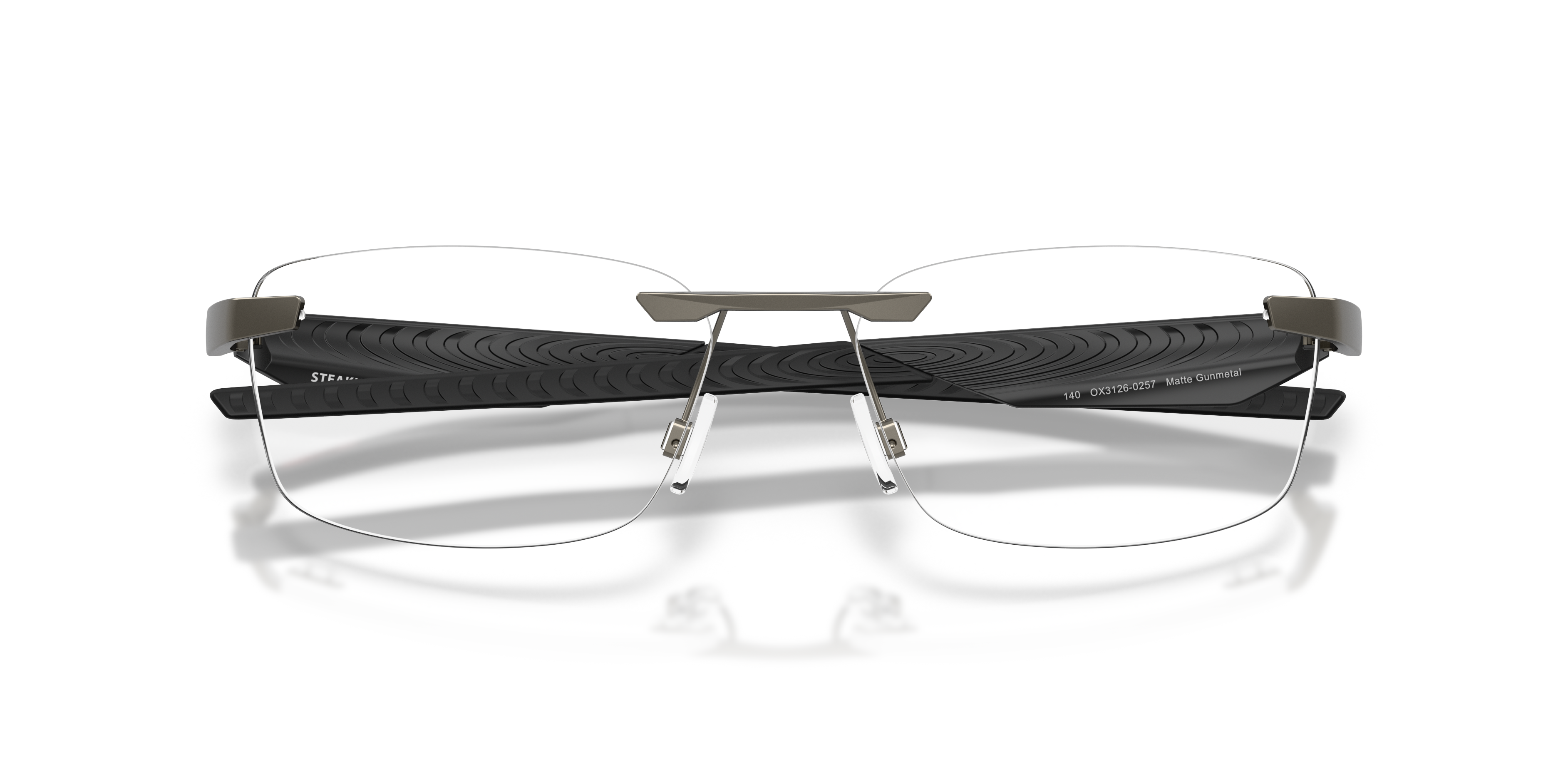 Oakley OX3126 Steakhouse 1.0 Unisex Rectangle Eyeglass Frames - Matte Midnight Frame