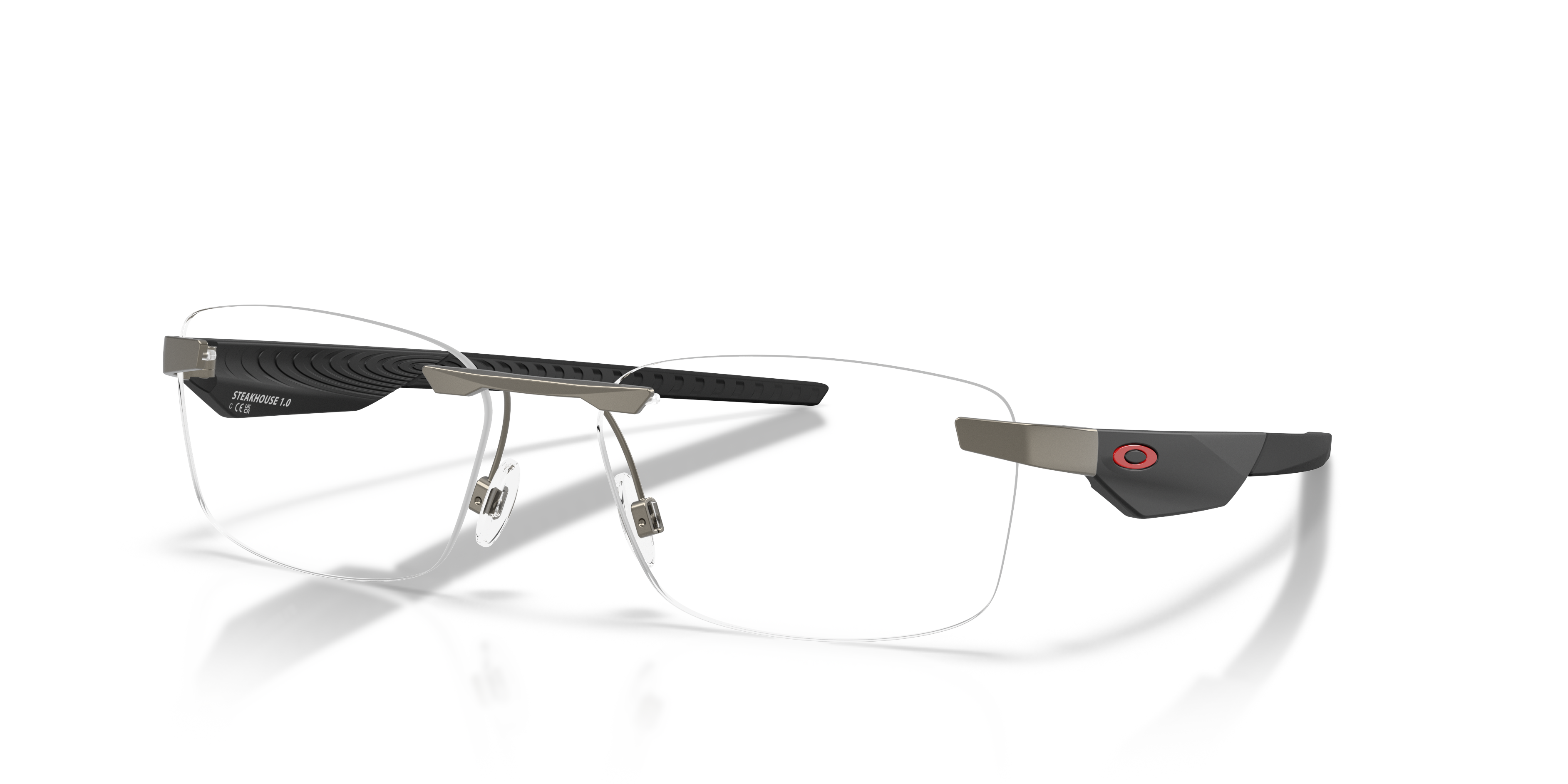 Oakley OX3126 Steakhouse 1.0 Unisex Rectangle Eyeglass Frames - Matte Midnight Frame