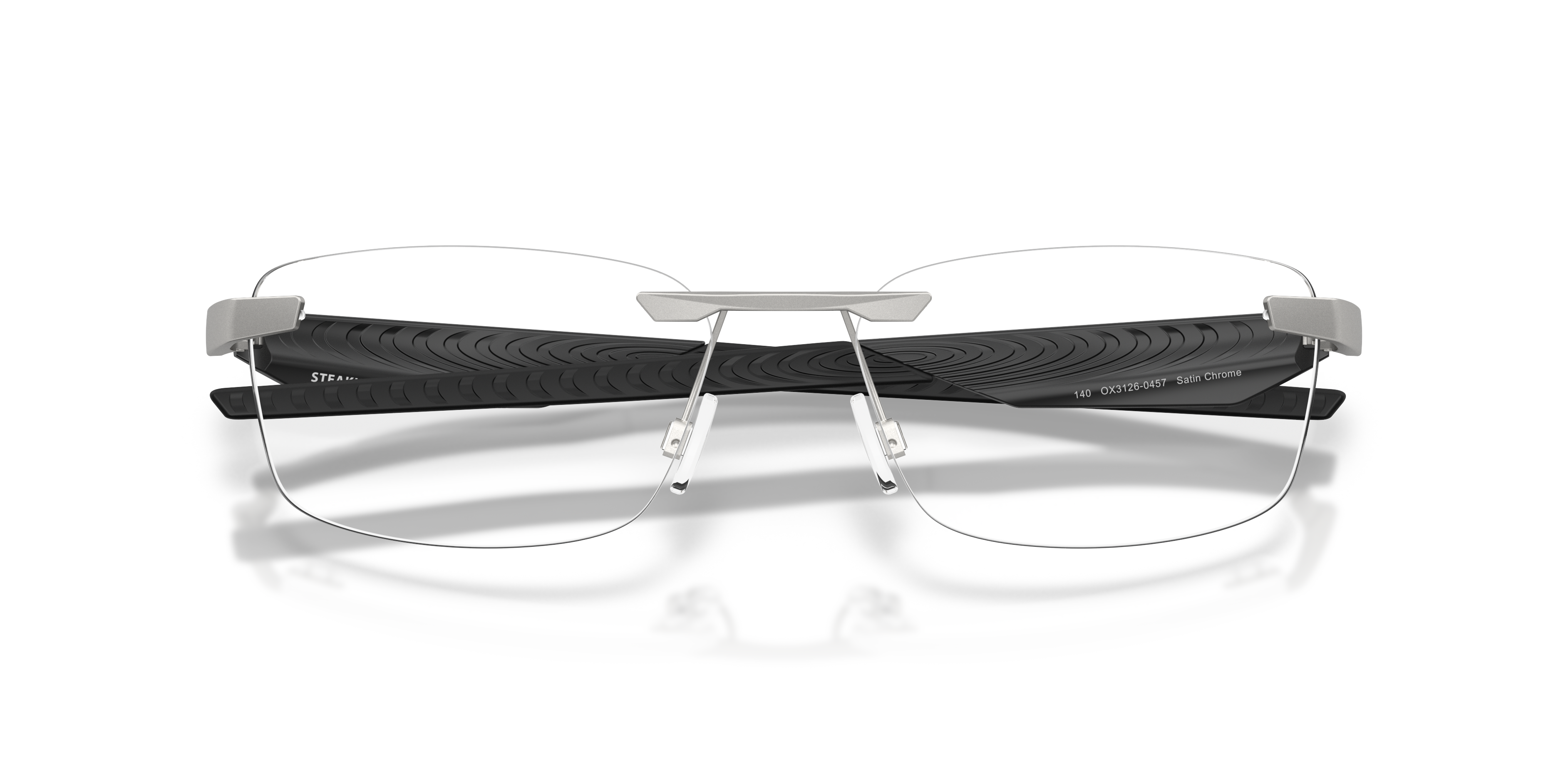 Oakley OX3126 Steakhouse 1.0 Unisex Rectangle Eyeglass Frames - Matte Gunmetal Frame
