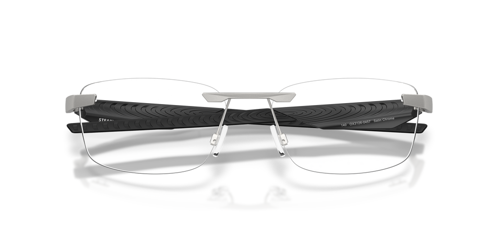 Oakley OX3126 Steakhouse 1.0 Unisex Rectangle Eyeglass Frames - Matte Gunmetal Frame