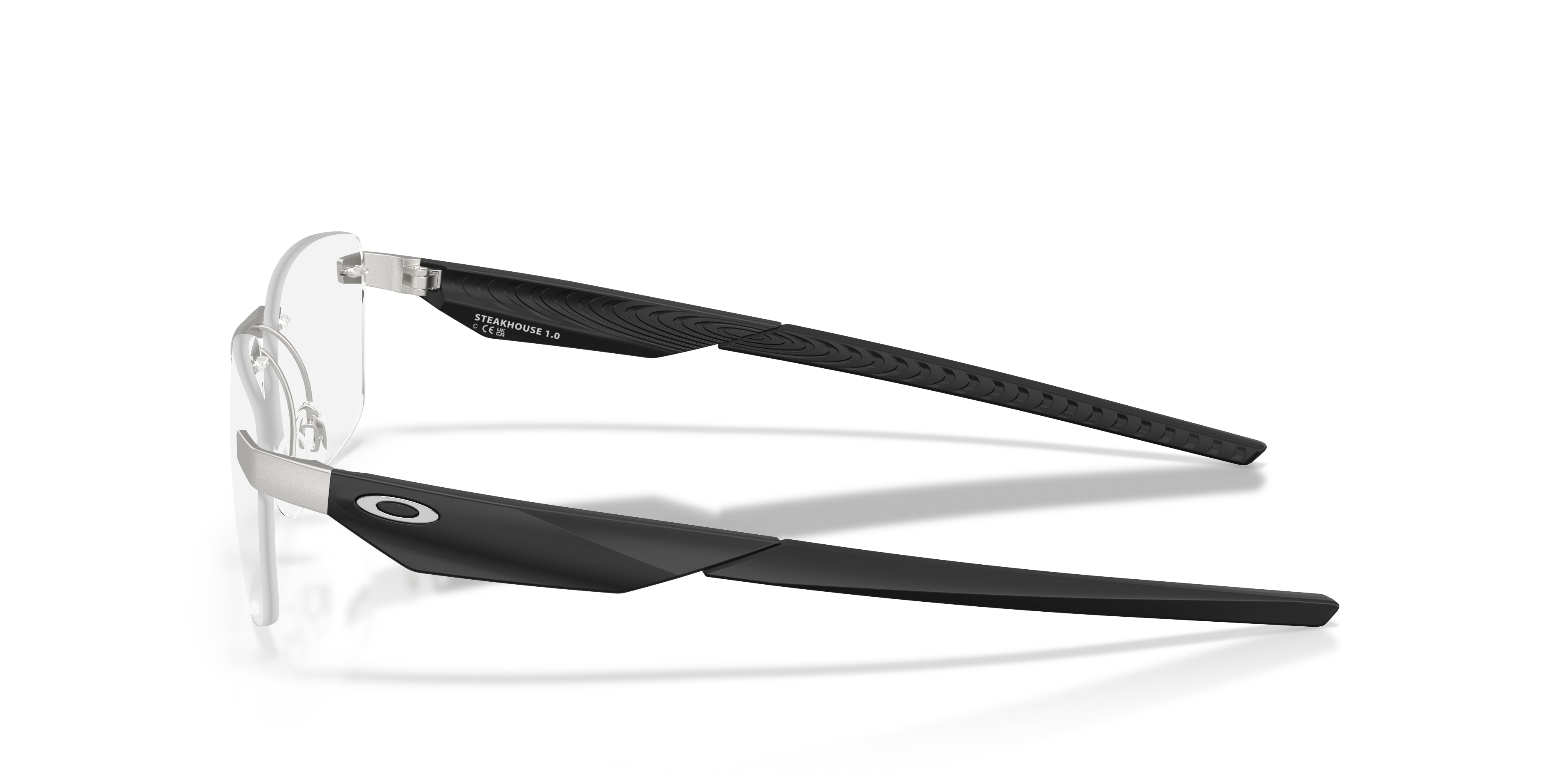 Oakley OX3126 Steakhouse 1.0 Unisex Rectangle Eyeglass Frames - Satin Black Frame