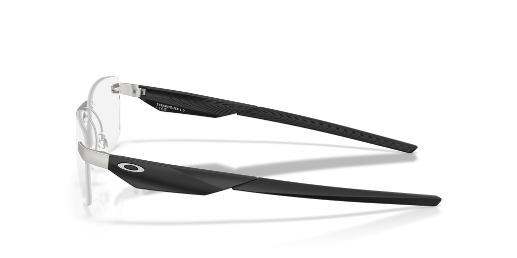 Oakley OX3126 Steakhouse 1.0 Unisex Rectangle Eyeglass Frames - Satin Black Frame