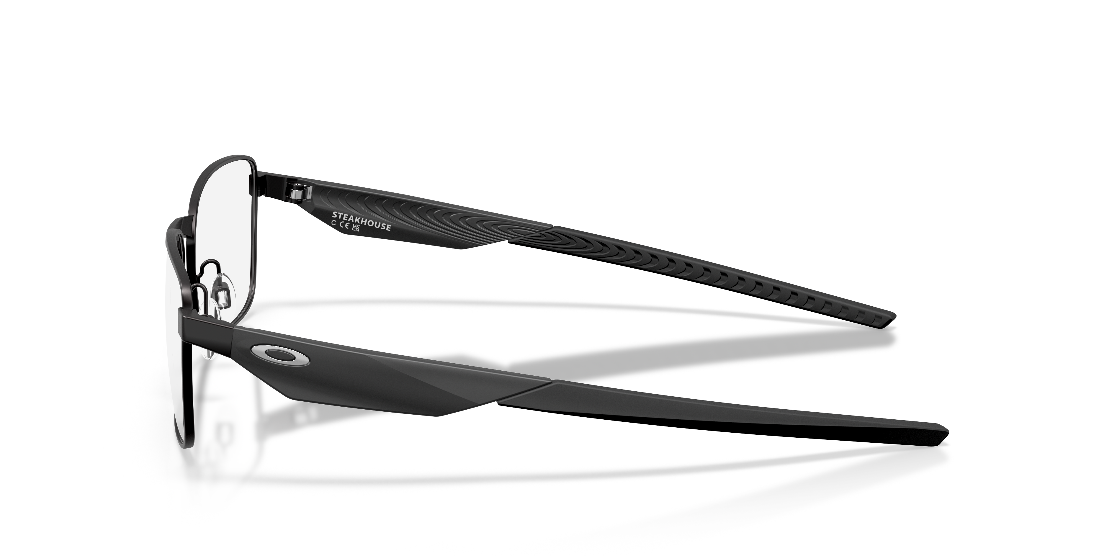 Oakley OX3140 Steakhouse Unisex Rectangle Eyeglass Frames - Matte Midnight Frame
