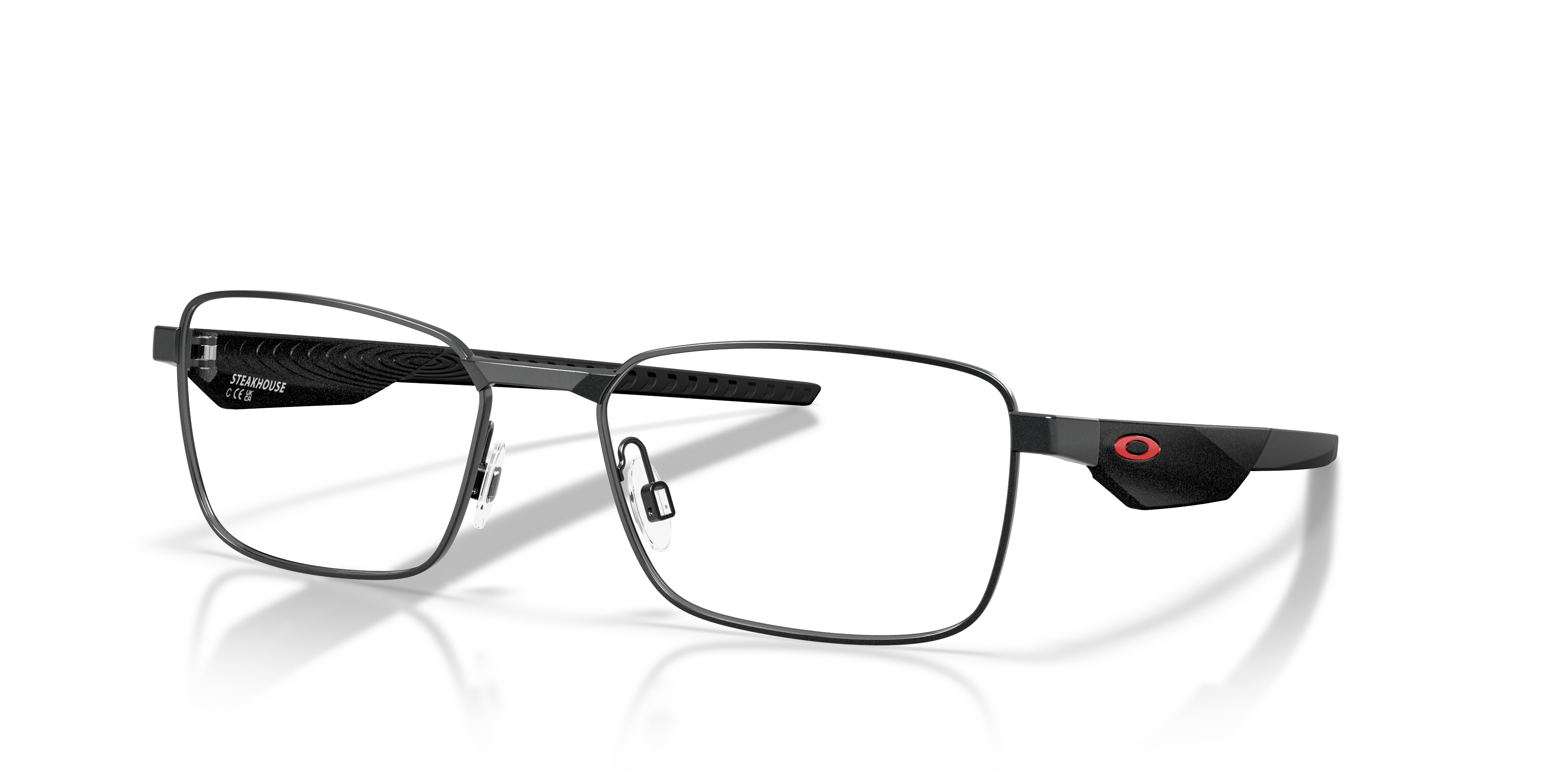 Oakley OX3140 Steakhouse Unisex Rectangle Eyeglass Frames - Matte Midnight Frame