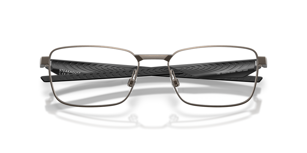 Oakley OX3140 Steakhouse Unisex Rectangle Eyeglass Frames - Matte Midnight Frame
