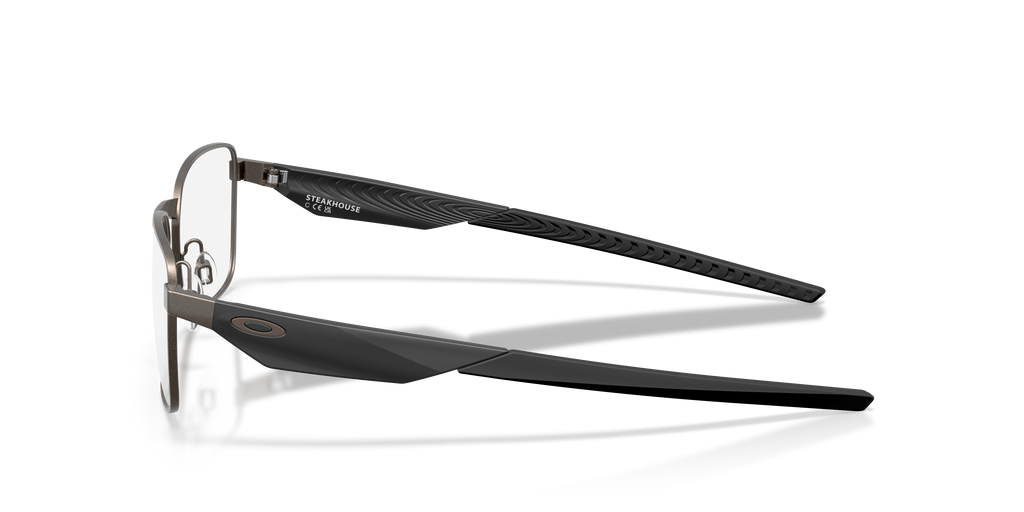 Oakley OX3140 Steakhouse Unisex Rectangle Eyeglass Frames - Satin Lead Frame