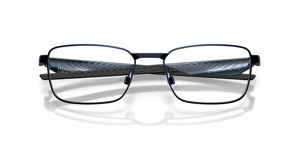 Oakley OX3140 Steakhouse Unisex Rectangle Eyeglass Frames - Matte Midnight Frame