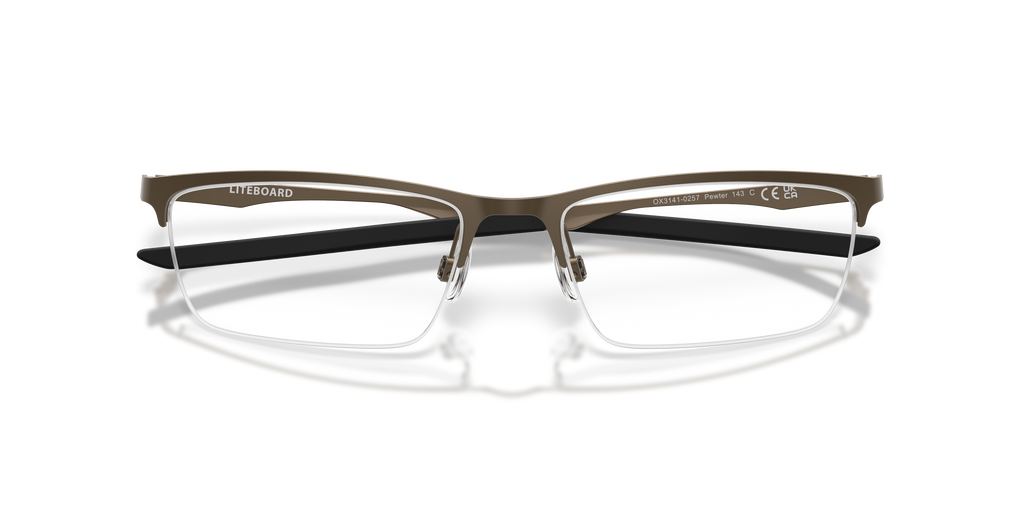 Oakley OX3141 Liteboard Unisex Rectangle Eyeglass Frames - Matte Midnight Frame