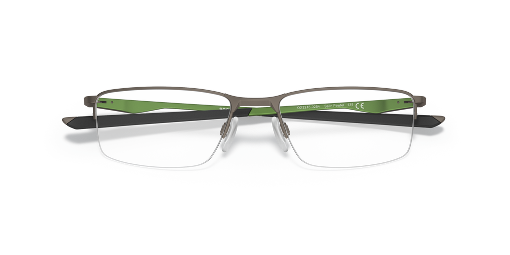 Oakley OX3218 Socket 5.5 Men's Rectangle Eyeglass Frames - Pewter Frame
