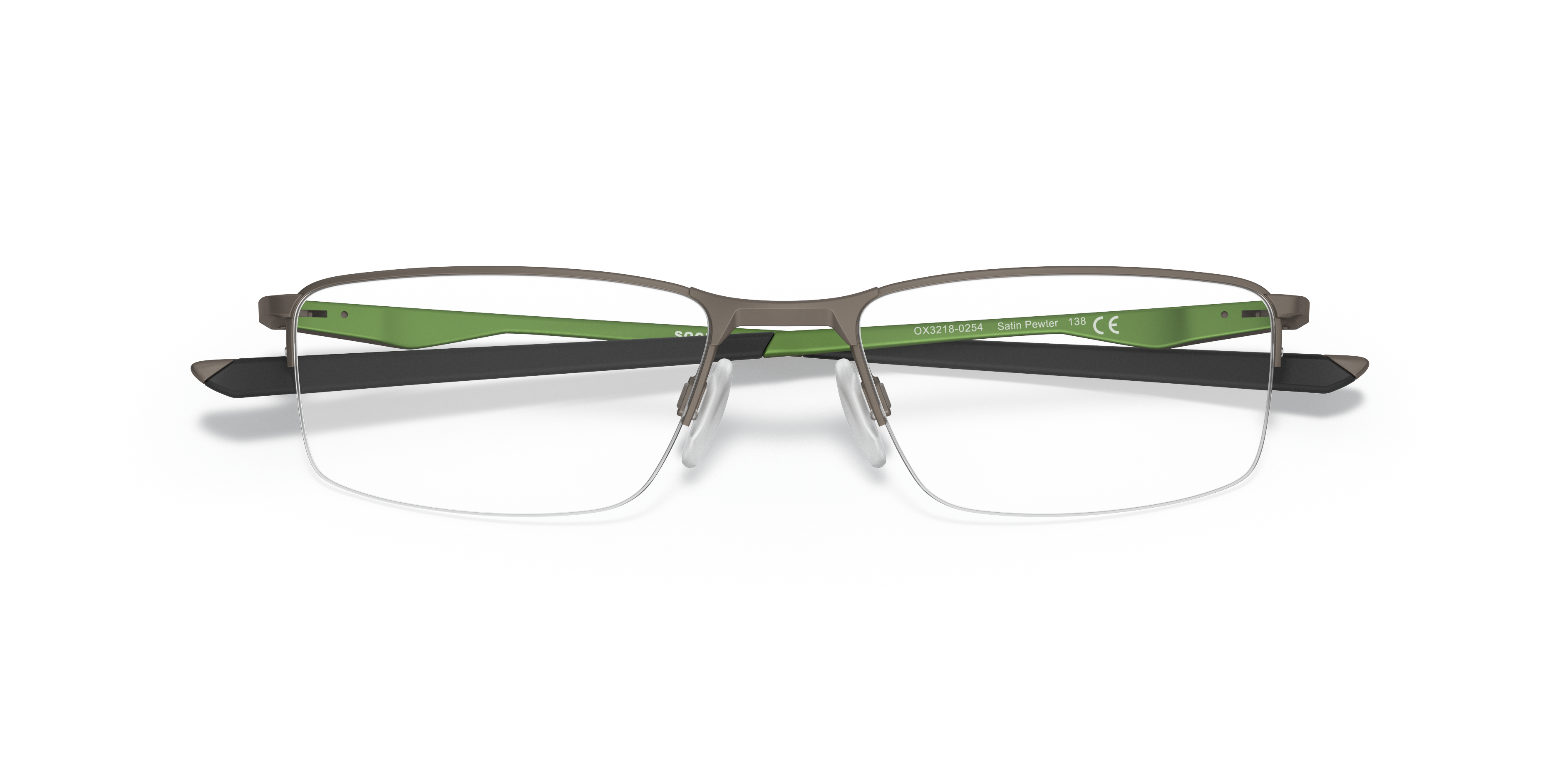 Oakley OX3218 Socket 5.5 Men's Rectangle Eyeglass Frames - Polished Black Frame