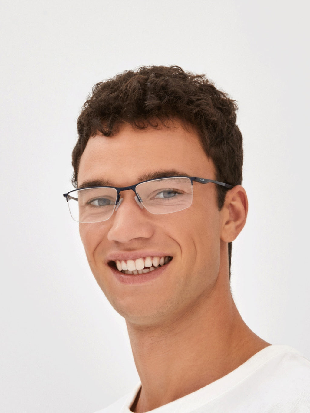Oakley OX3218 Socket 5.5 Men's Rectangle Eyeglass Frames - Pewter Frame