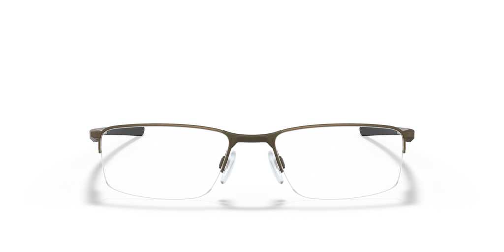 Oakley OX3218 Socket 5.5 Men's Rectangle Eyeglass Frames - Polished Black Frame