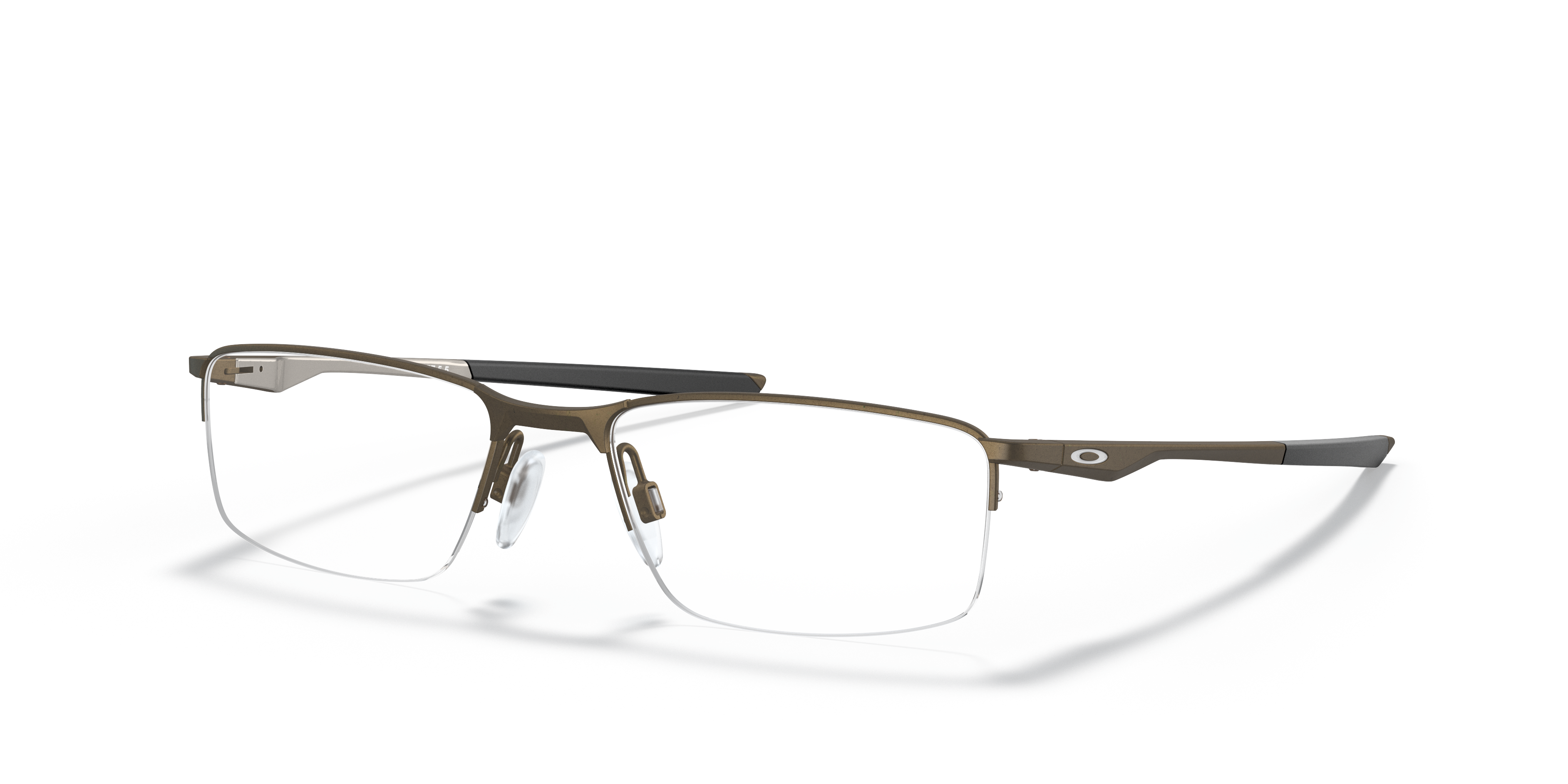 Oakley OX3218 Socket 5.5 Men's Rectangle Eyeglass Frames - Polished Black Frame