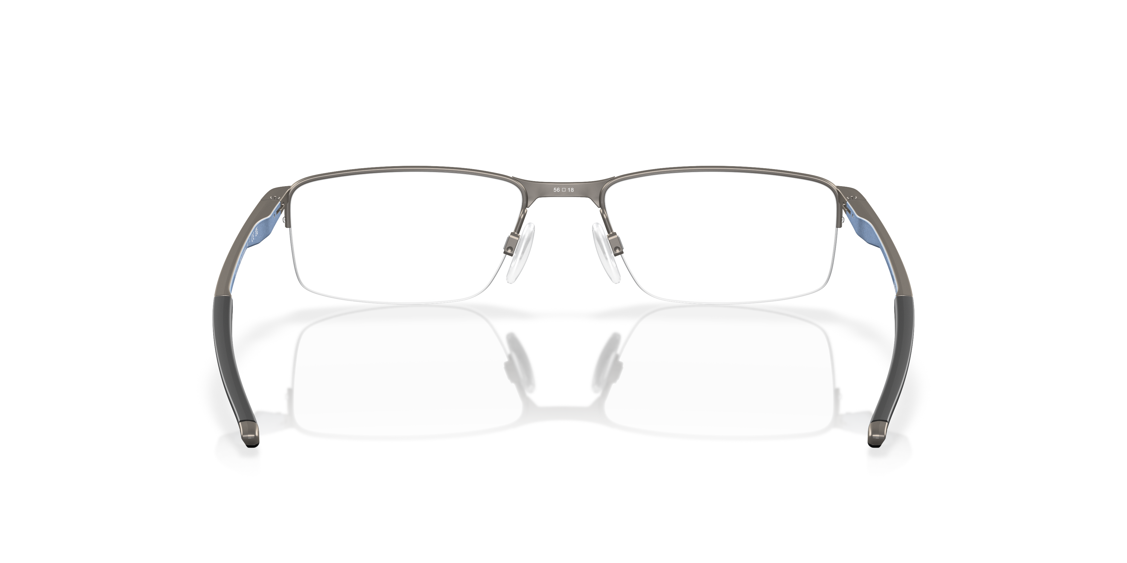 Oakley OX3218 Socket 5.5 Men's Rectangle Eyeglass Frames - Pewter Frame