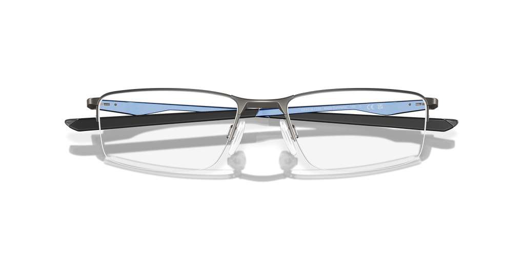 Oakley OX3218 Socket 5.5 Men's Rectangle Eyeglass Frames - Satin Pewter Frame