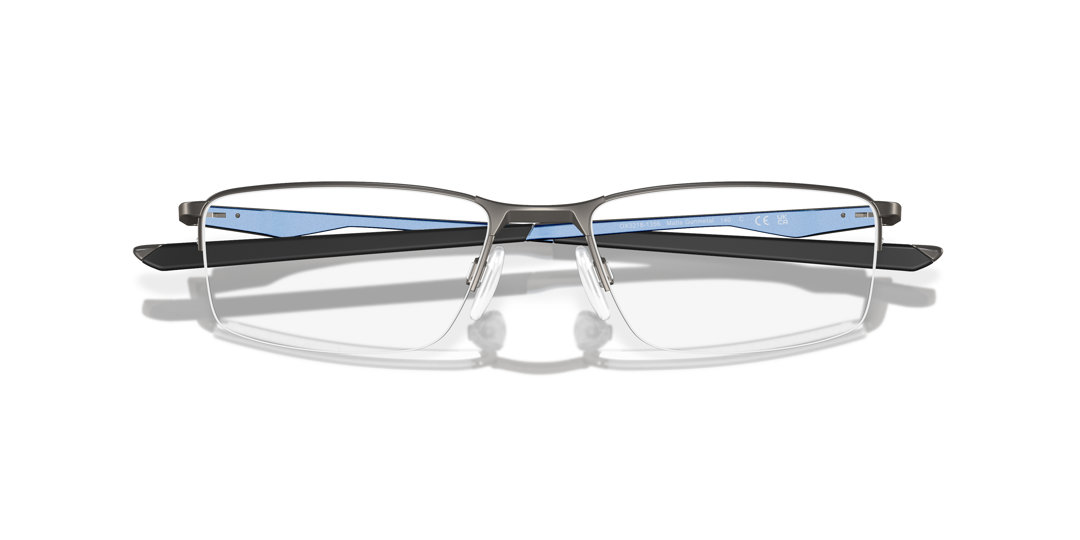 Oakley OX3218 Socket 5.5 Men's Rectangle Eyeglass Frames - Matte Midnight Frame