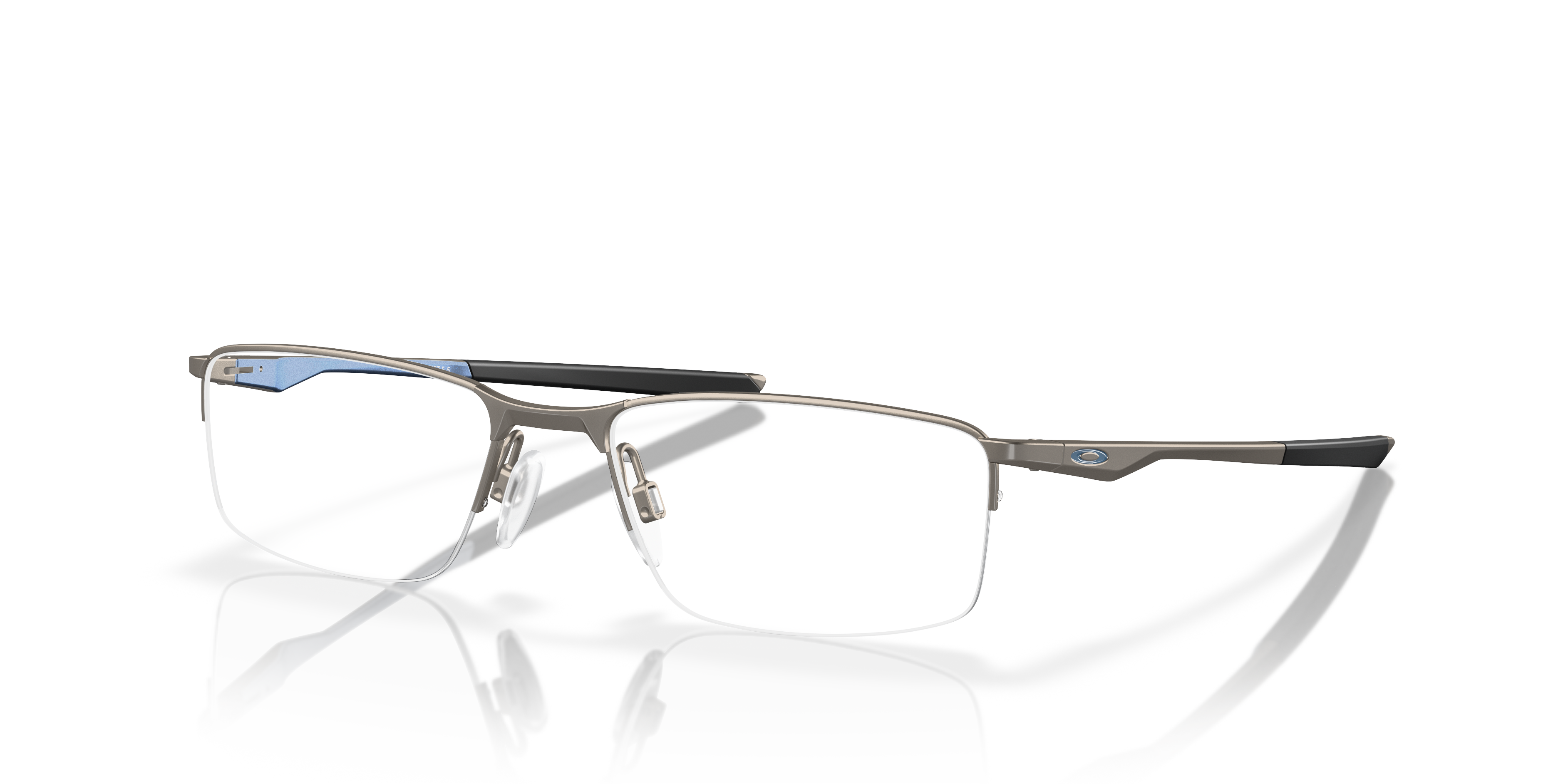 Oakley OX3218 Socket 5.5 Men's Rectangle Eyeglass Frames - Pewter Frame