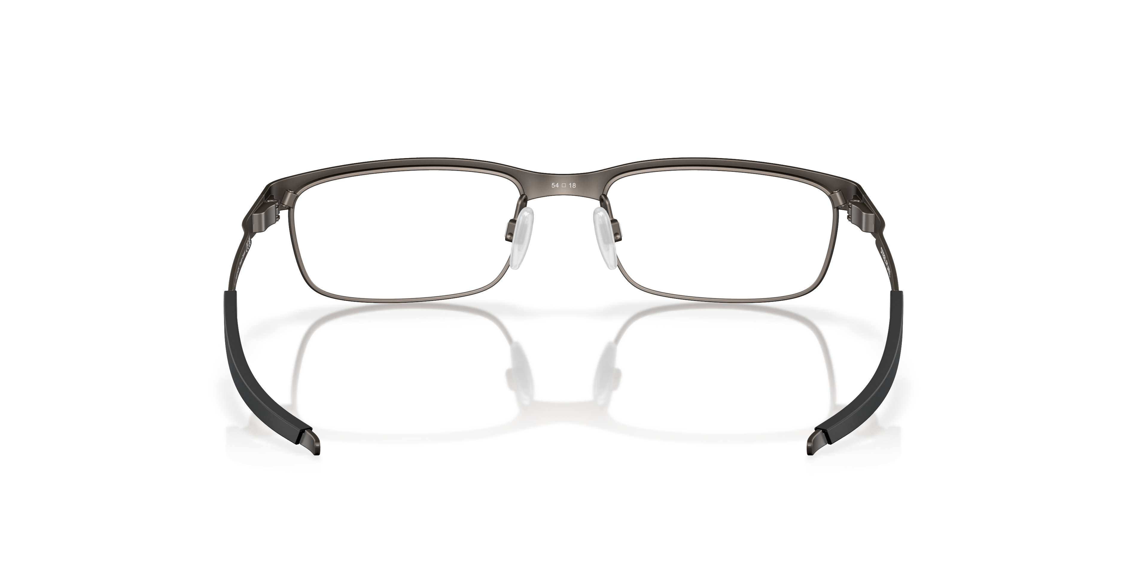 Oakley OX3222 Steel Plate Men's Rectangle Eyeglass Frames - Powder Cement Frame
