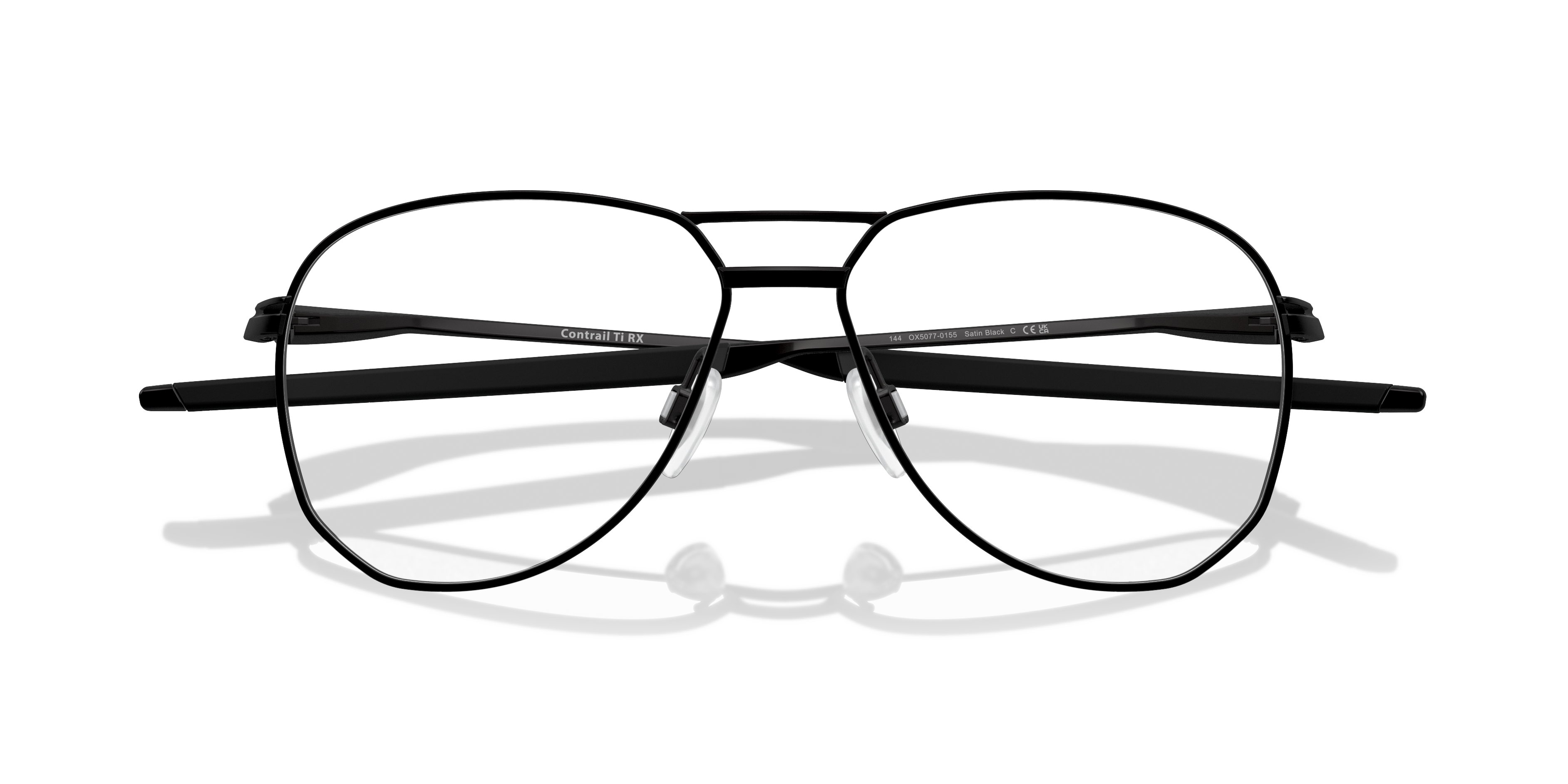 Oakley OX5077 Contrail TI Men's Round Eyeglass Frames - Pewter Frame