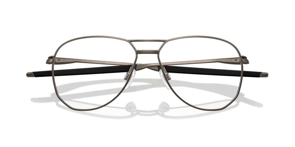 Oakley OX5077 Contrail TI Men's Round Eyeglass Frames - Satin Black Frame