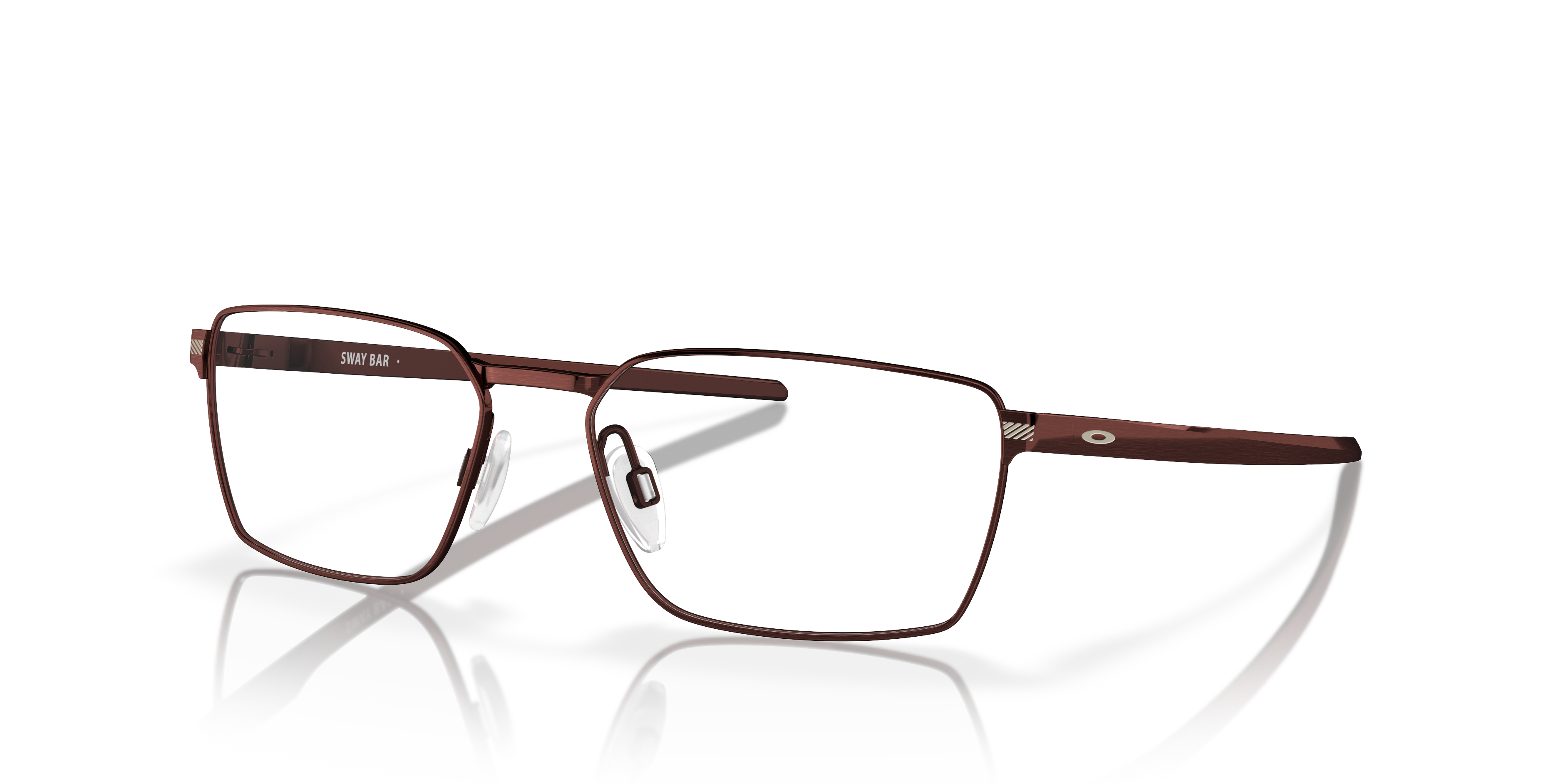 Oakley OX5078 Sway Bar Men's Rectangle Eyeglass Frames - Brushed Grenache Frame