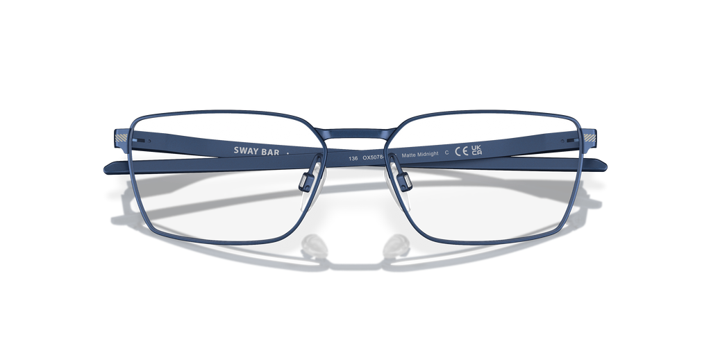 Oakley OX5078 Sway Bar Men's Rectangle Eyeglass Frames - Matte Midnight Frame