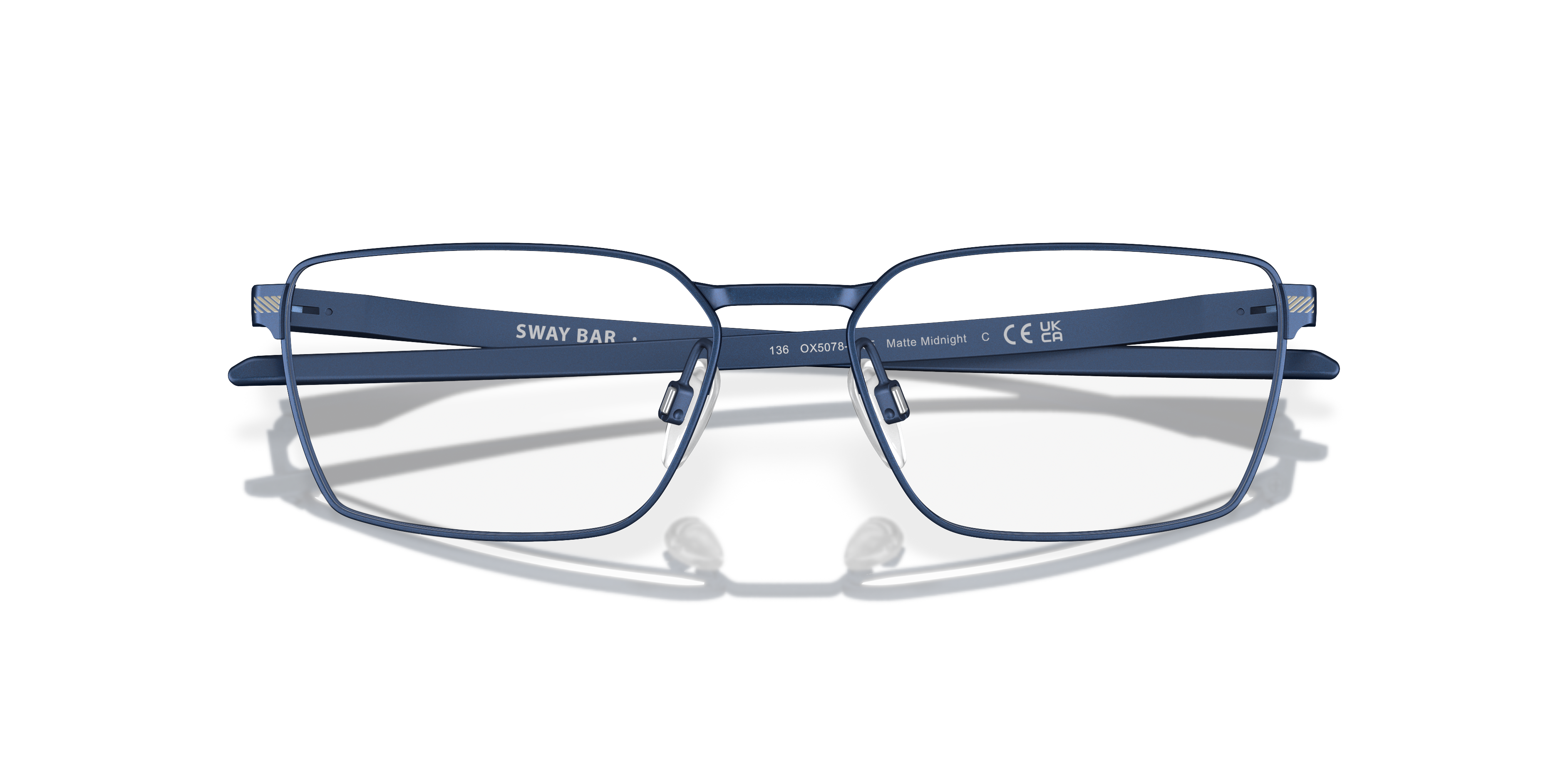Oakley OX5078 Sway Bar Men's Rectangle Eyeglass Frames - Brushed Grenache Frame