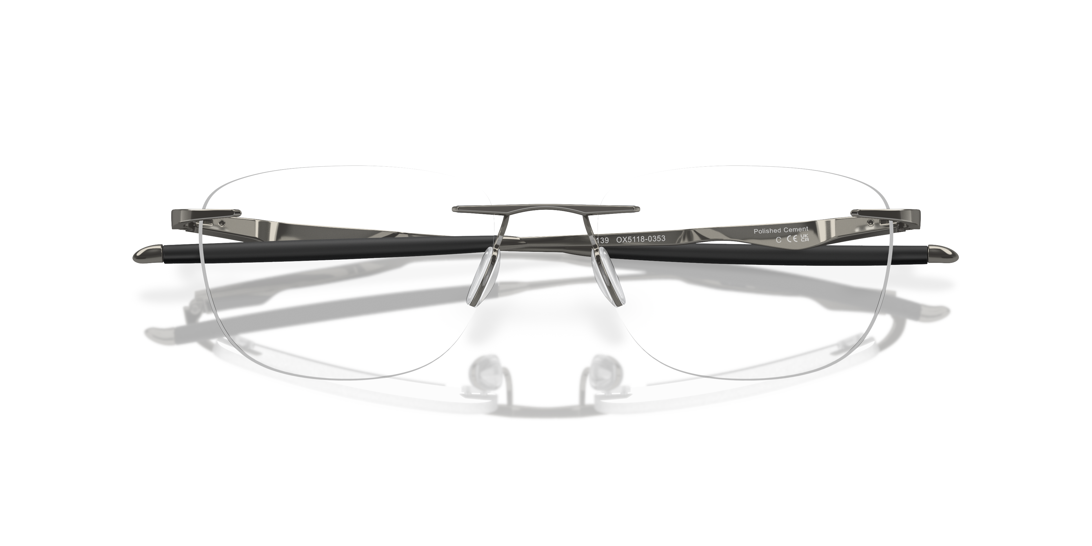 Oakley OX5118 Wingfold EVR Men's Rectangle Eyeglass Frames - Satin Pewter Frame