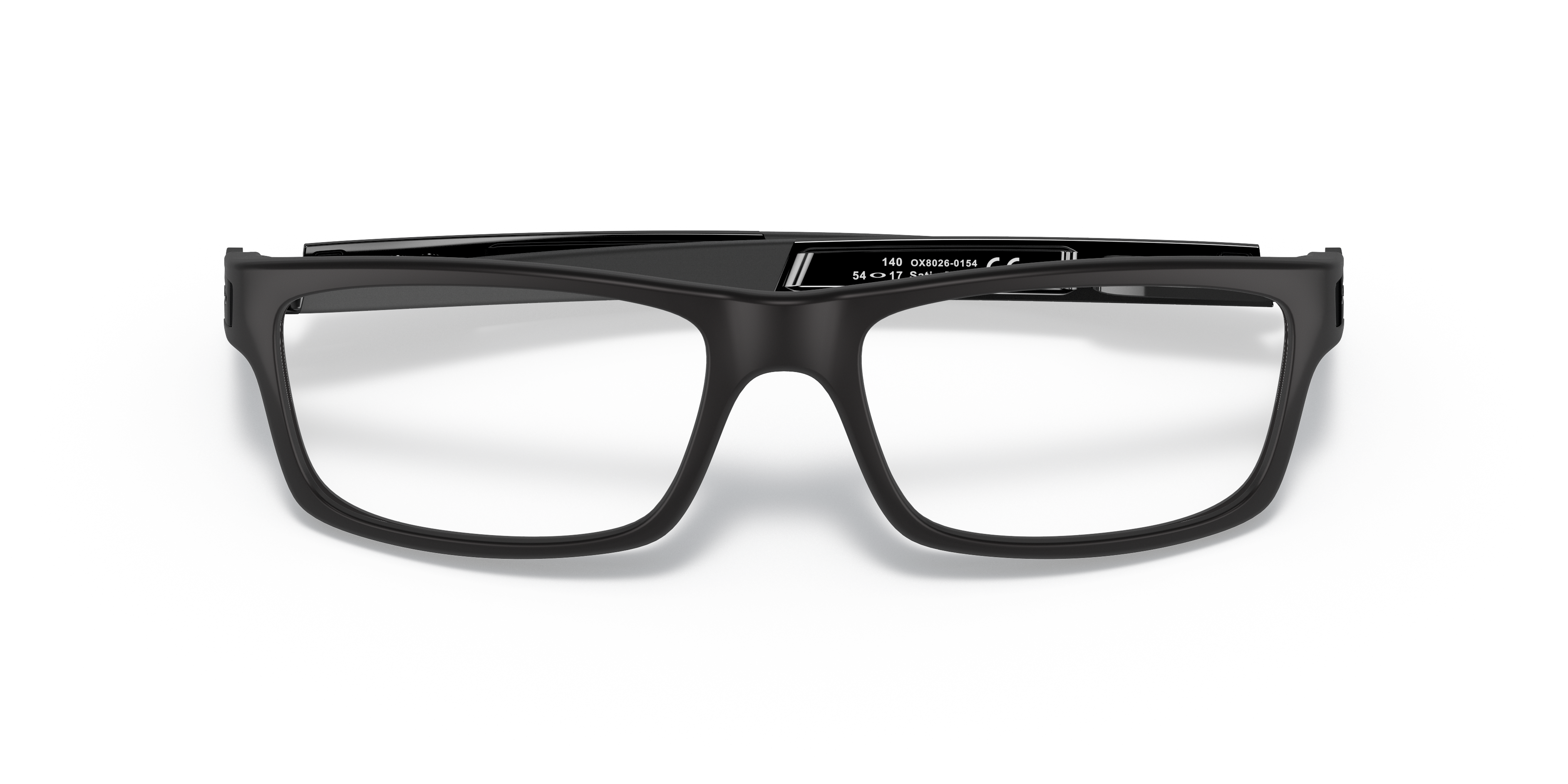 Oakley OX8026 Currency Men's Rectangle Eyeglass Frames - Satin Black Frame