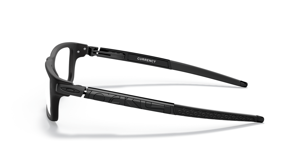 Oakley OX8026 Currency Men's Rectangle Eyeglass Frames - Satin Black Frame
