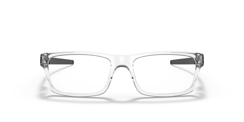 Oakley OX8026 Currency Men's Rectangle Eyeglass Frames - Polished Clear Frame
