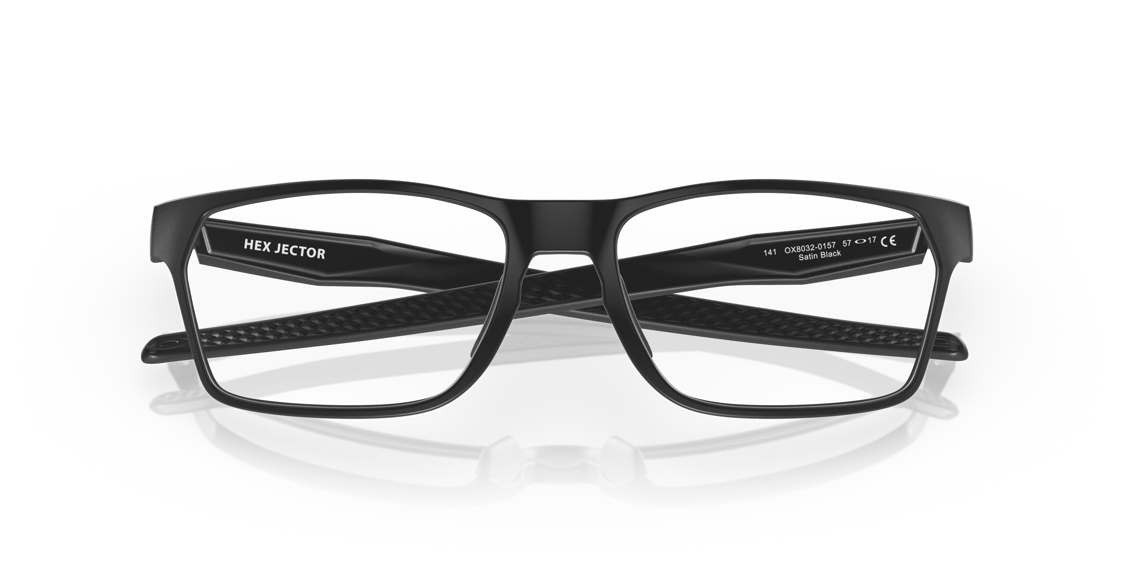 Oakley OX8032 Hex Jector Men's Rectangle Eyeglass Frames - Black Ink Frame