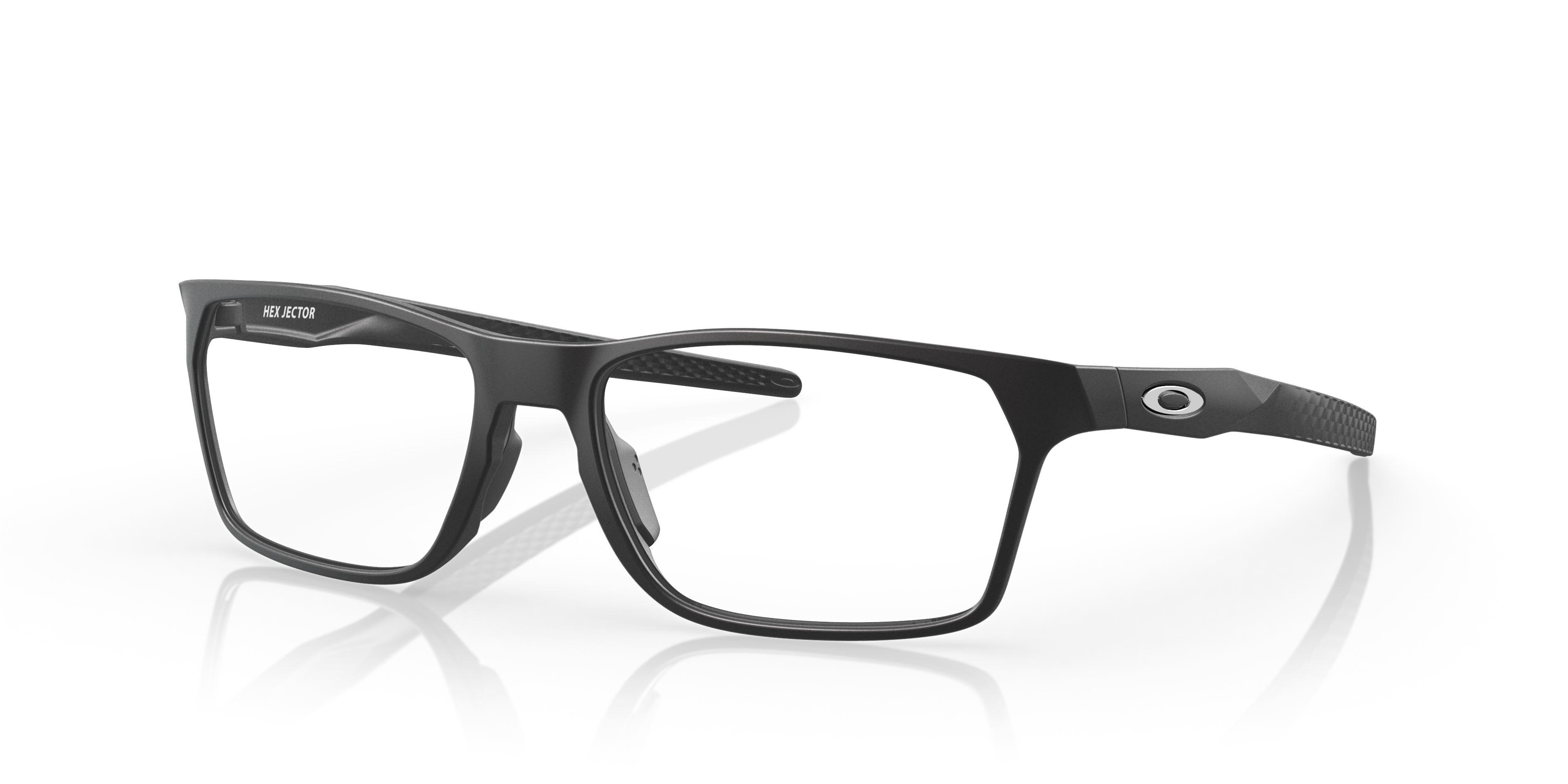 Oakley OX8032 Hex Jector Men's Rectangle Eyeglass Frames - Satin Black Frame
