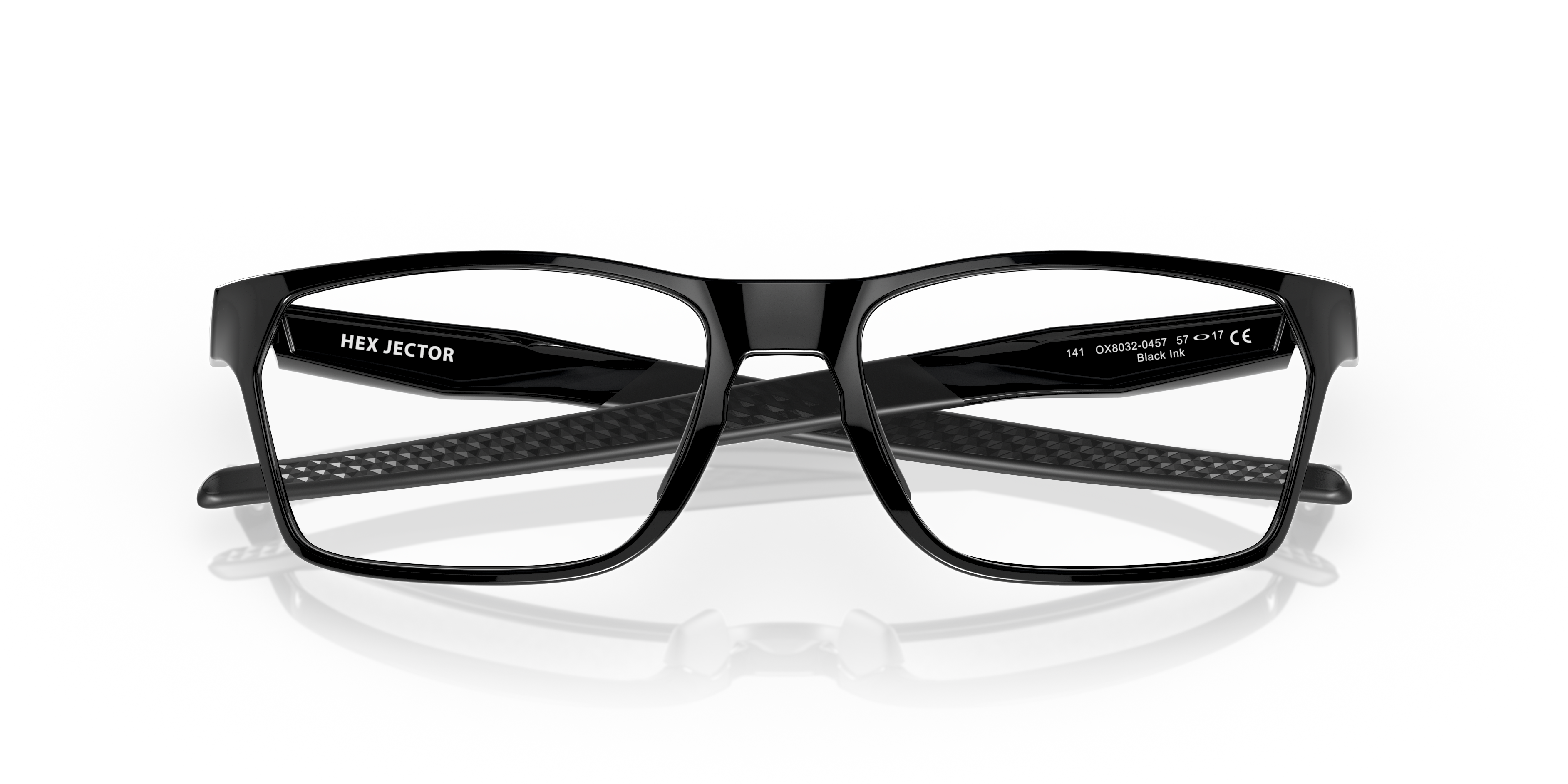 Oakley OX8032 Hex Jector Men's Rectangle Eyeglass Frames - Satin Black Frame