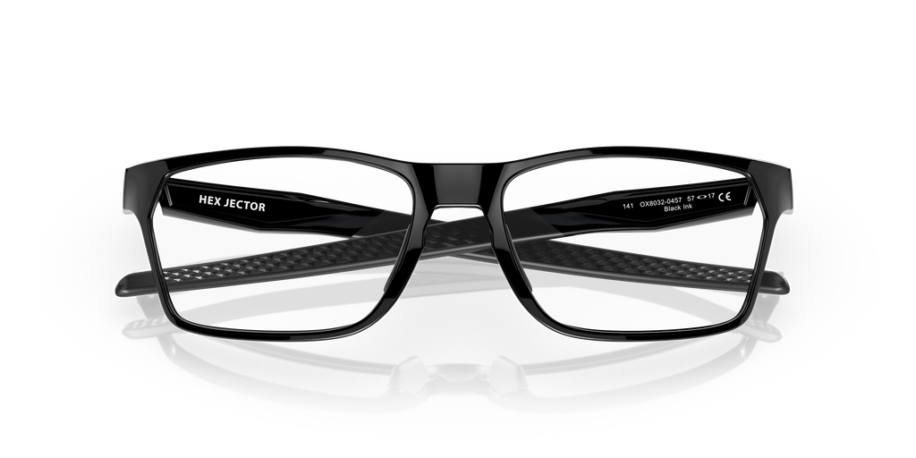 Oakley OX8032 Hex Jector Men's Rectangle Eyeglass Frames - Black Ink Frame