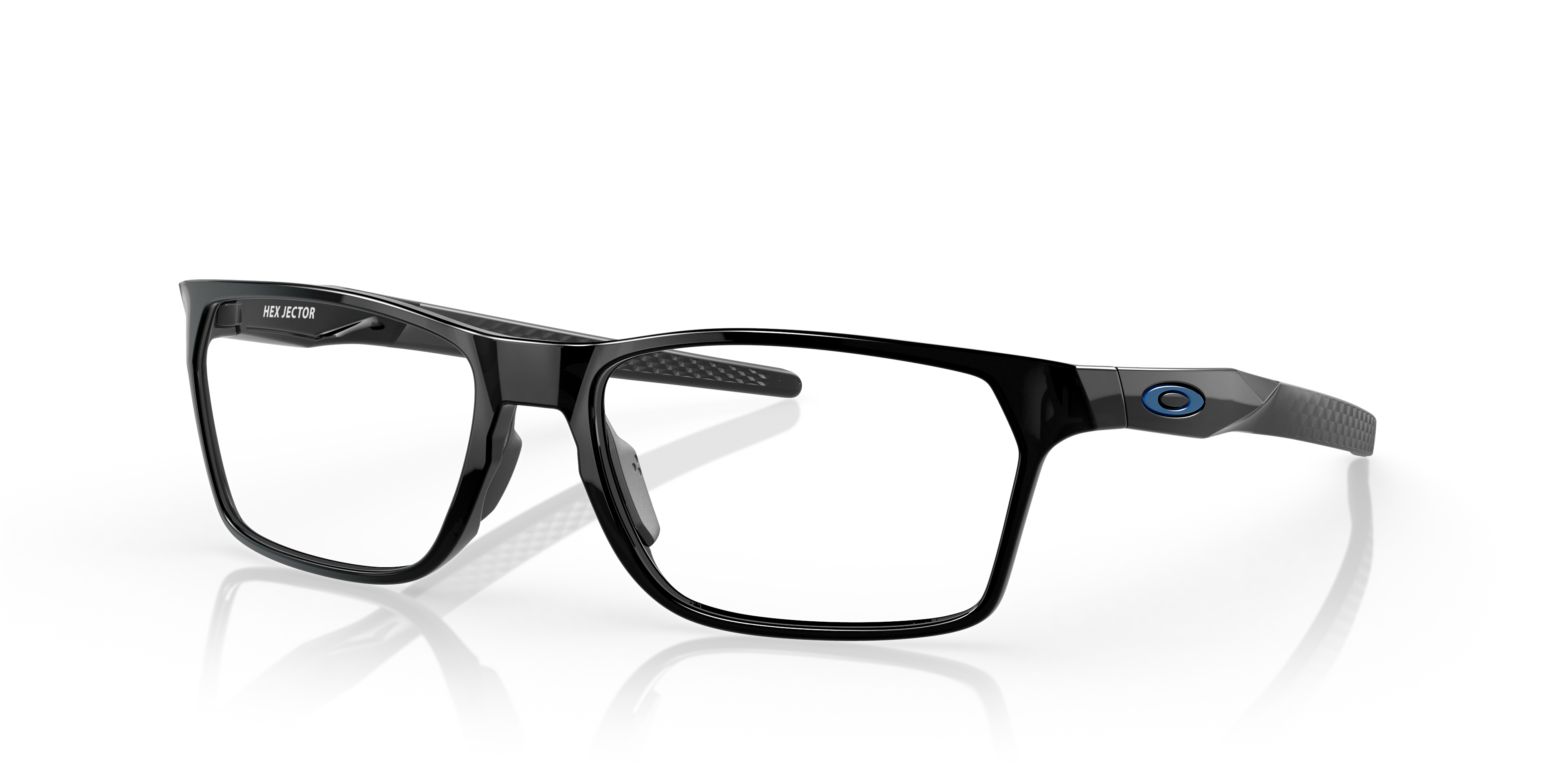 Oakley OX8032 Hex Jector Men's Rectangle Eyeglass Frames - Black Ink Frame
